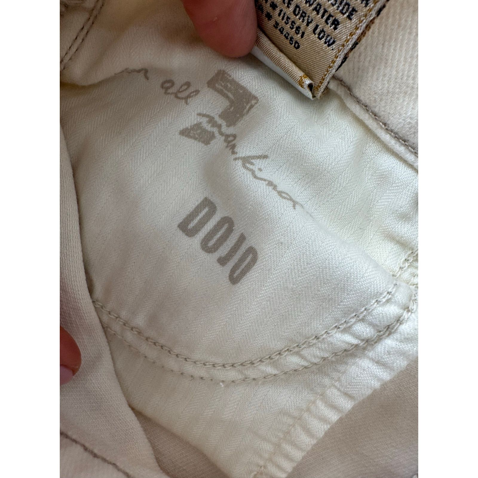 7 For All Mankind 7 For All Mankind Dojo Jeans low Wide Leg flare Y2K vintage Size 28" / US 6 / IT 42 - 6 Thumbnail