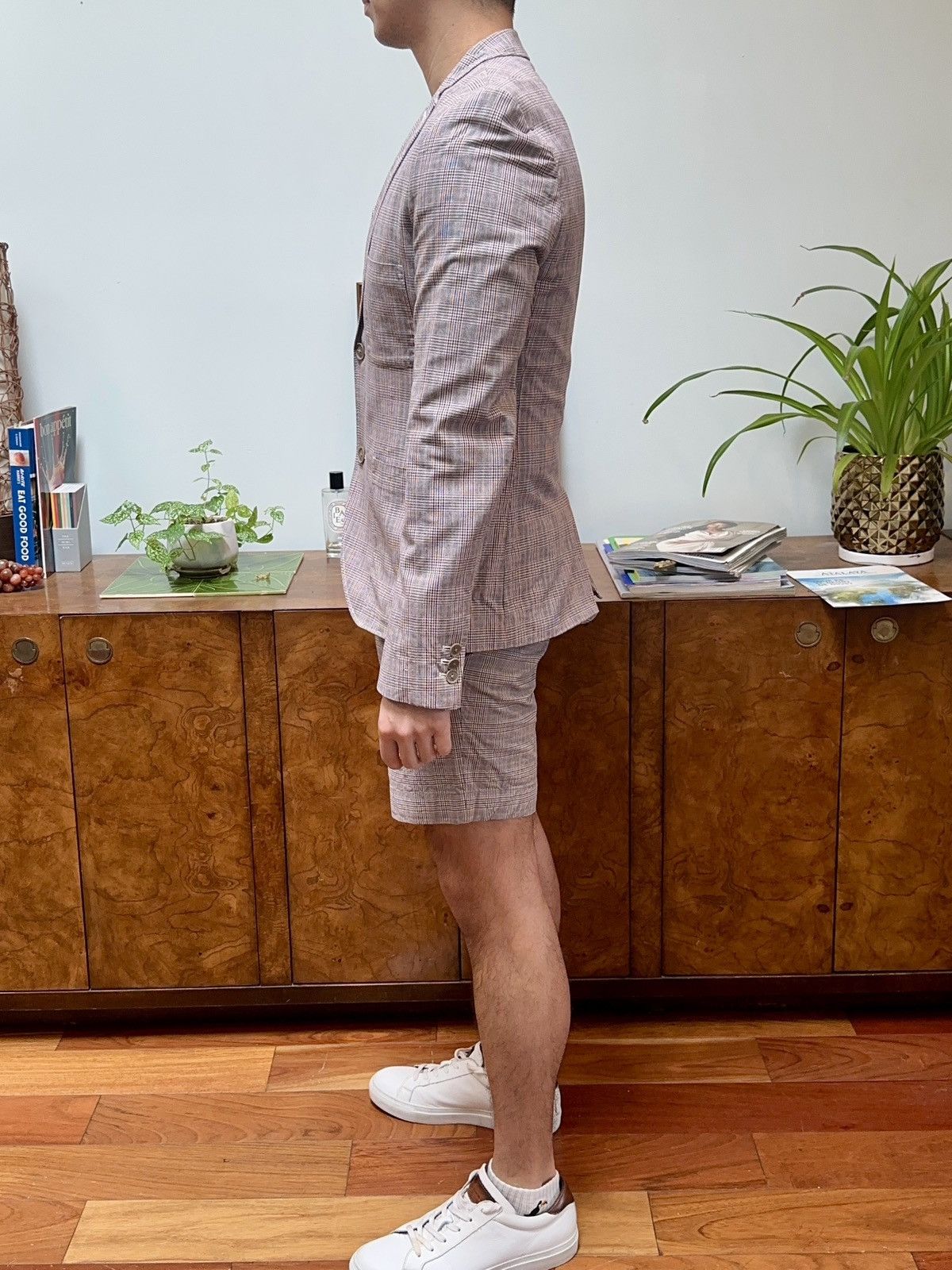 Topman Americana Plaid Short Suit SET Size 38R - 5 Thumbnail