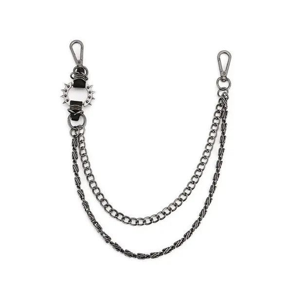 Jean Punk Spiked Jeans Chain Accessories Size ONE SIZE - 5 Thumbnail