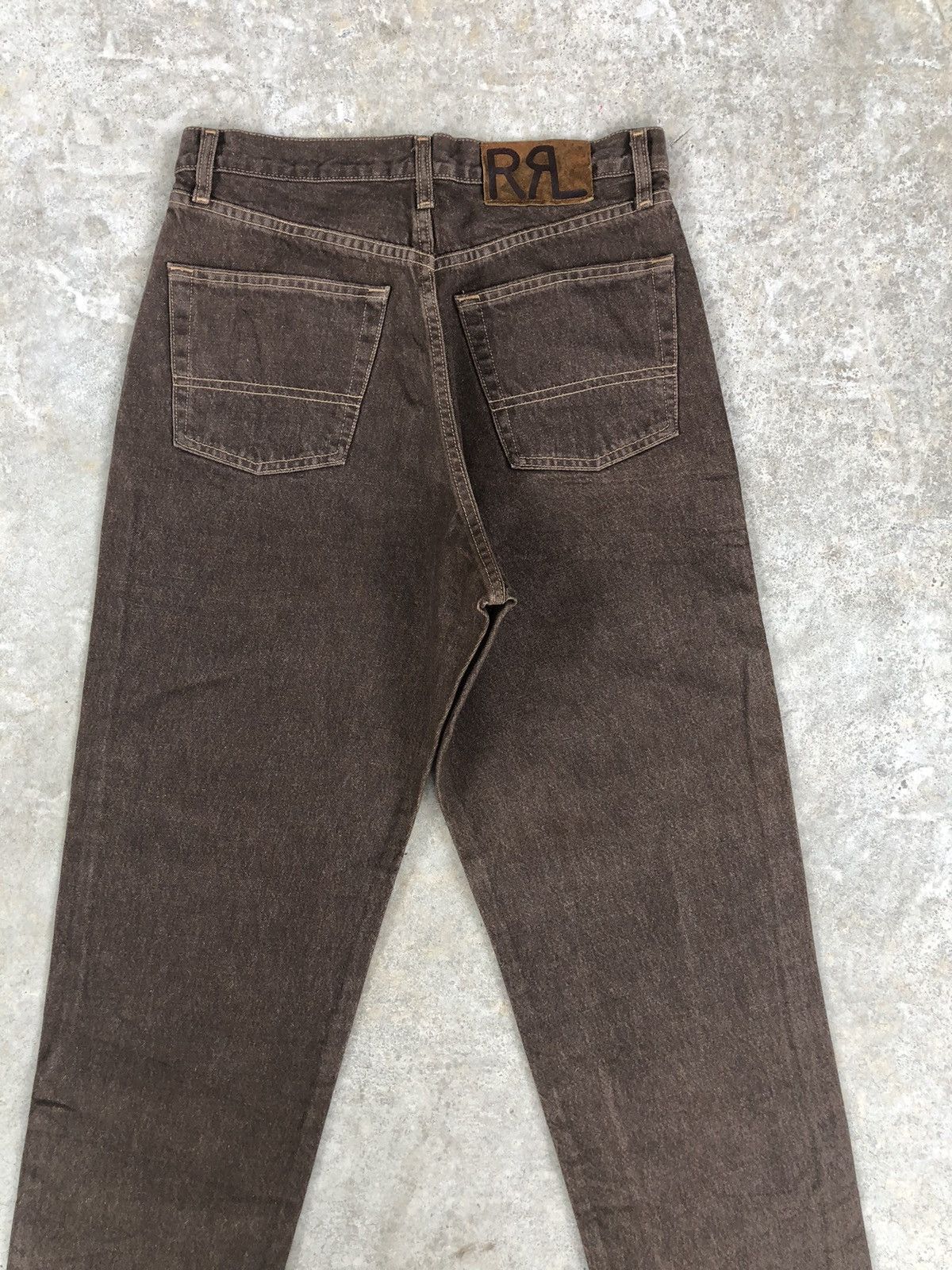 RRL Ralph Lauren Vintage RRL Double RL Jeans USA Distressed Denim Size US 31 - 8 Thumbnail