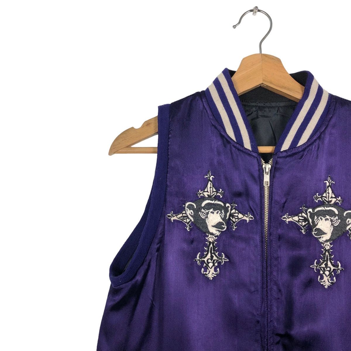 Japanese Brand 🔥90’s Very Rare Tank Top Sukajan Japan Jacket Big Logo Size US M / EU 48-50 / 2 - 6 Thumbnail