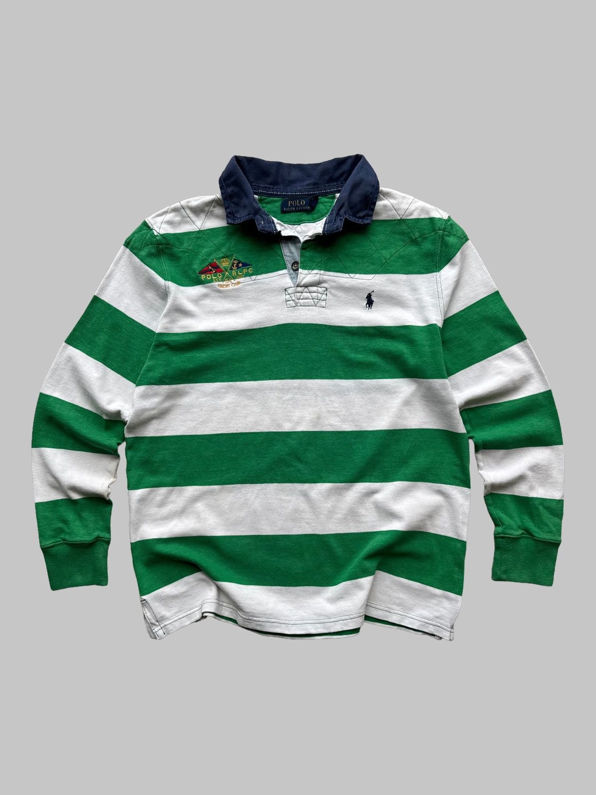 Polo Ralph Lauren Polo Ralph Lauren Yacht Club vintage long sleeve polo pony Size US L / EU 52-54 / 3 - 1 Thumbnail