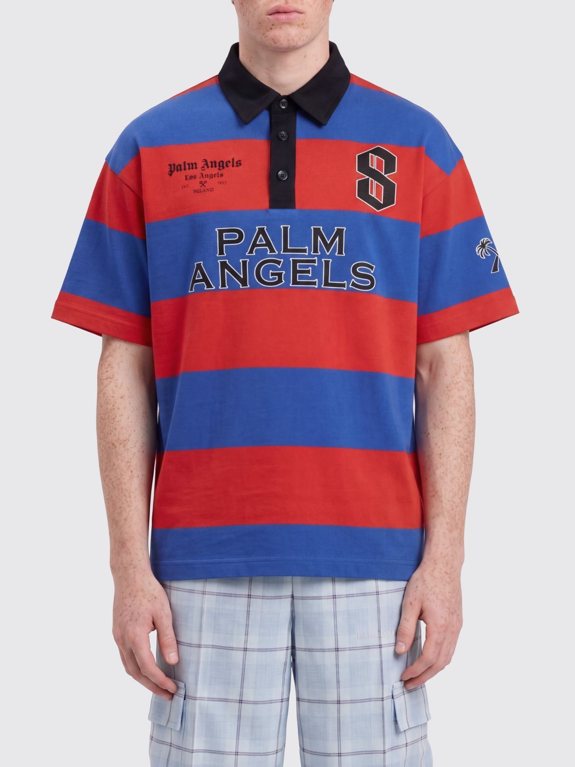 Palm Angels Palm Angels Polo Shirt Men Red Size US S / EU 44-46 / 1 - 1 Thumbnail