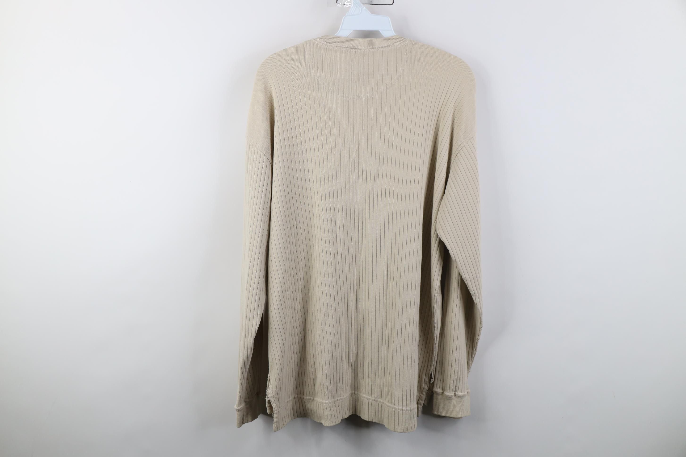 Vintage Vintage 90s Streetwear Thermal Ribbed Knit Henley T-Shirt Size US M / EU 48-50 / 2 - 11 Thumbnail