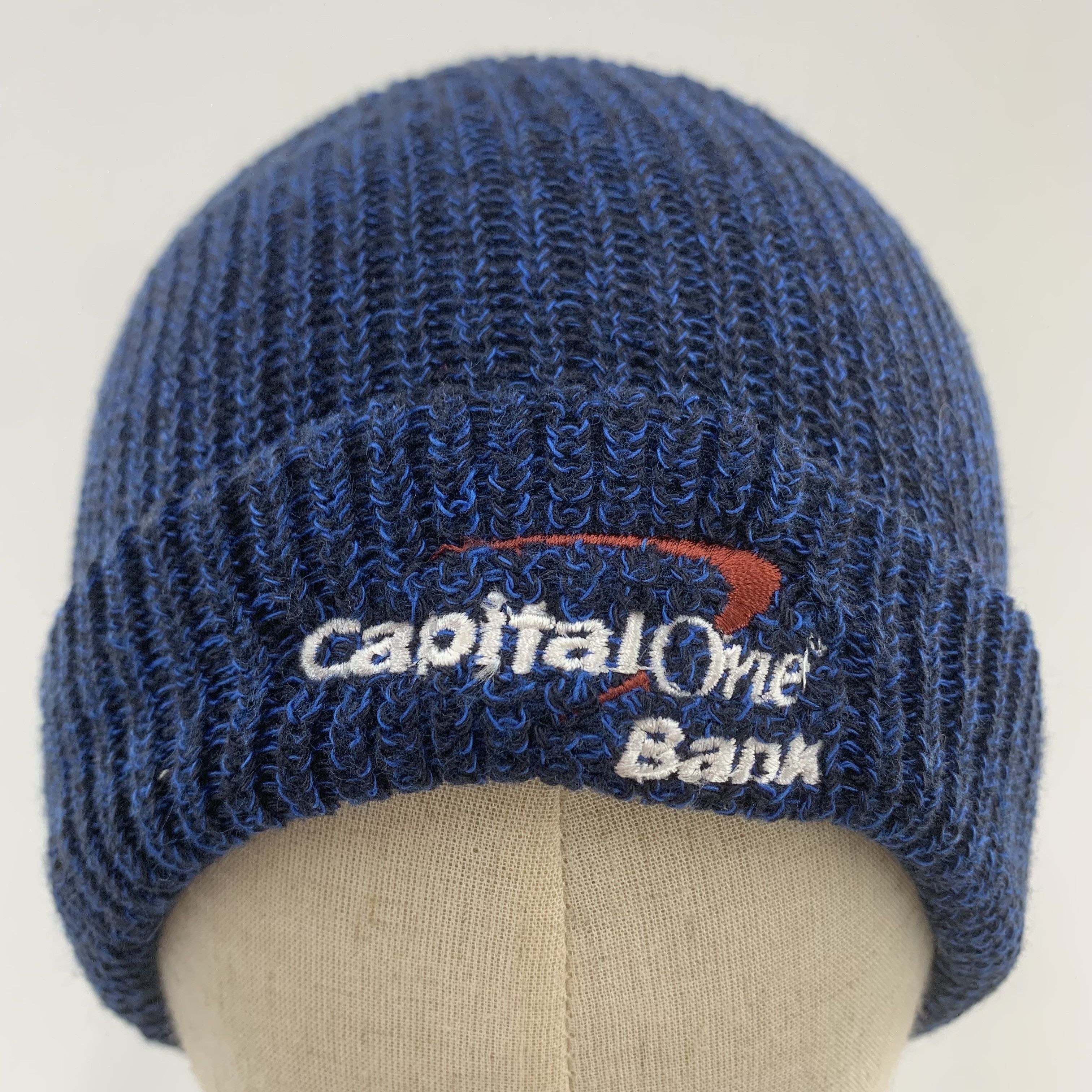 Vintage Capital One Bank Beanie Hat Snowcap Size ONE SIZE - 6 Thumbnail