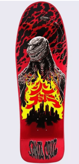 GODZILLA STORE SANTA CRUZ SHIN KNOX FIREPIT RARE SKATEBOARD
