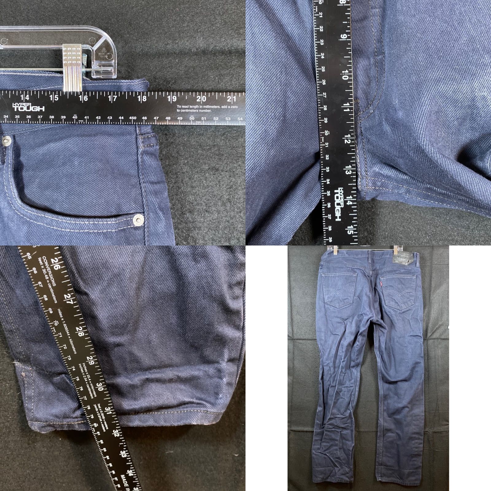 Levi's Levi's Mens Jeans Blue Denim 501 Button Fly Straight Cotton 36x32 5-Pocket Design Regular Rise High Solid Pattern Jeans Mens Size US 36 / EU 52 - 8 Thumbnail