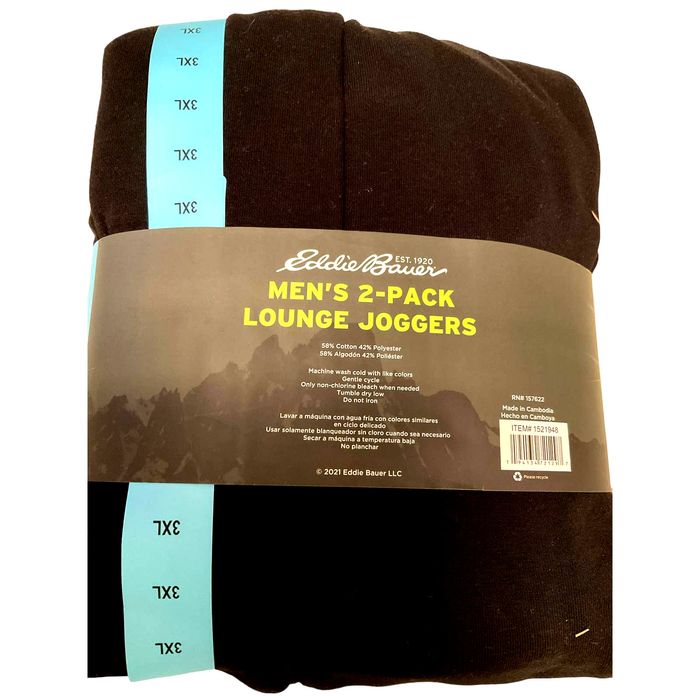 Eddie Bauer - Men's 2-Pack Lounge Joggers