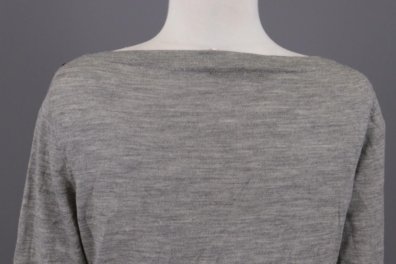 J.Crew J. Crew Gray Merino Wool Sweater Long Sleeve Top Size L Size L / US 10 / IT 46 - 10 Thumbnail