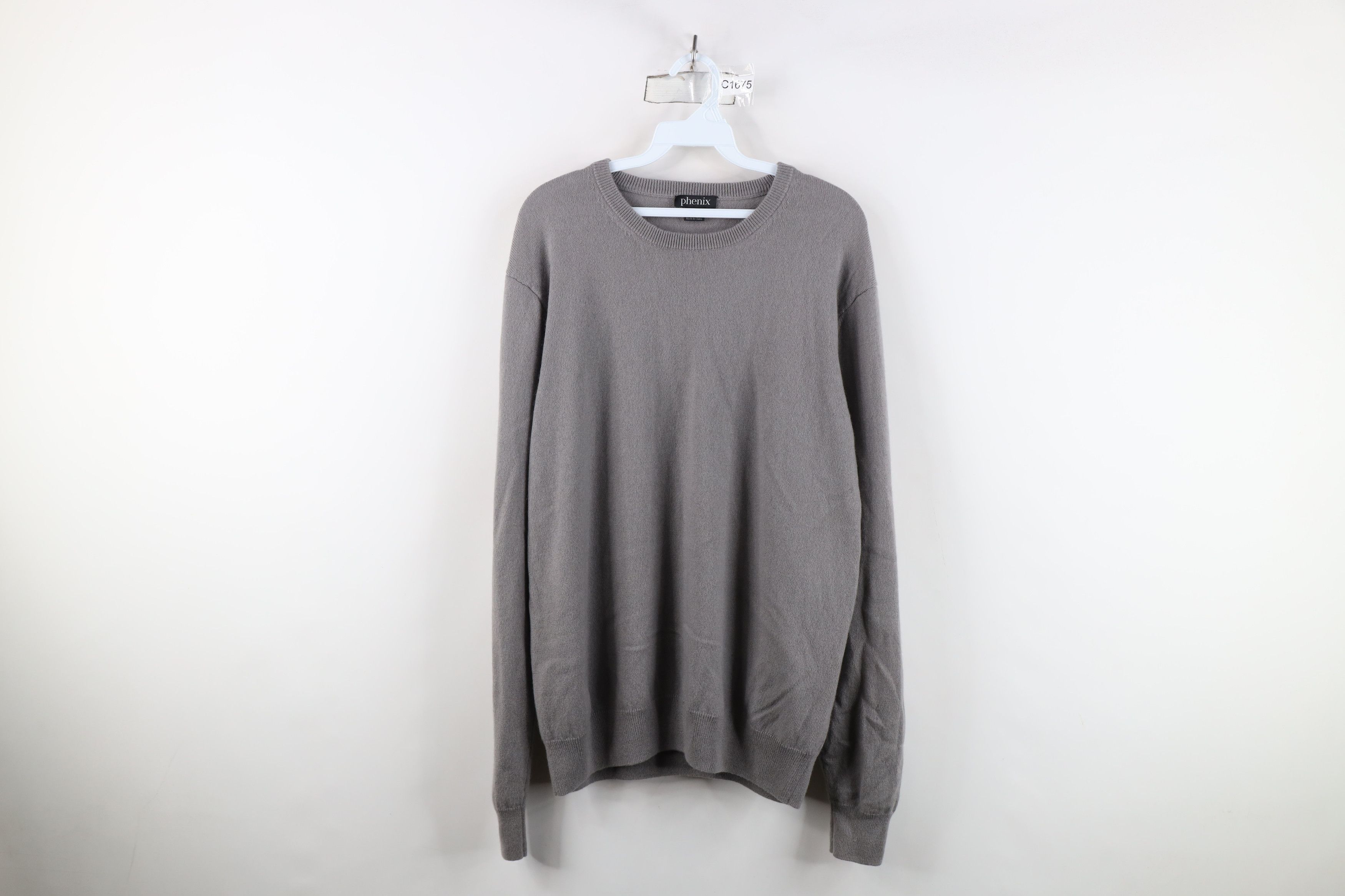 Vintage Vintage Streetwear Soft Cashmere Knit Crewneck Sweater Gray Size US XL / EU 56 / 4 - 1 Thumbnail