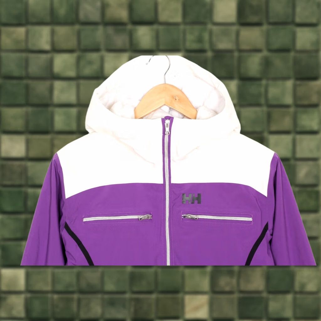 Helly Hansen VINTAGE Helly Hansen Belle Ski Jacket Women L Hooded RECCO H2 Flow PRIMALOFT MJ6091 Size L / US 10 / IT 46 - 1 Thumbnail
