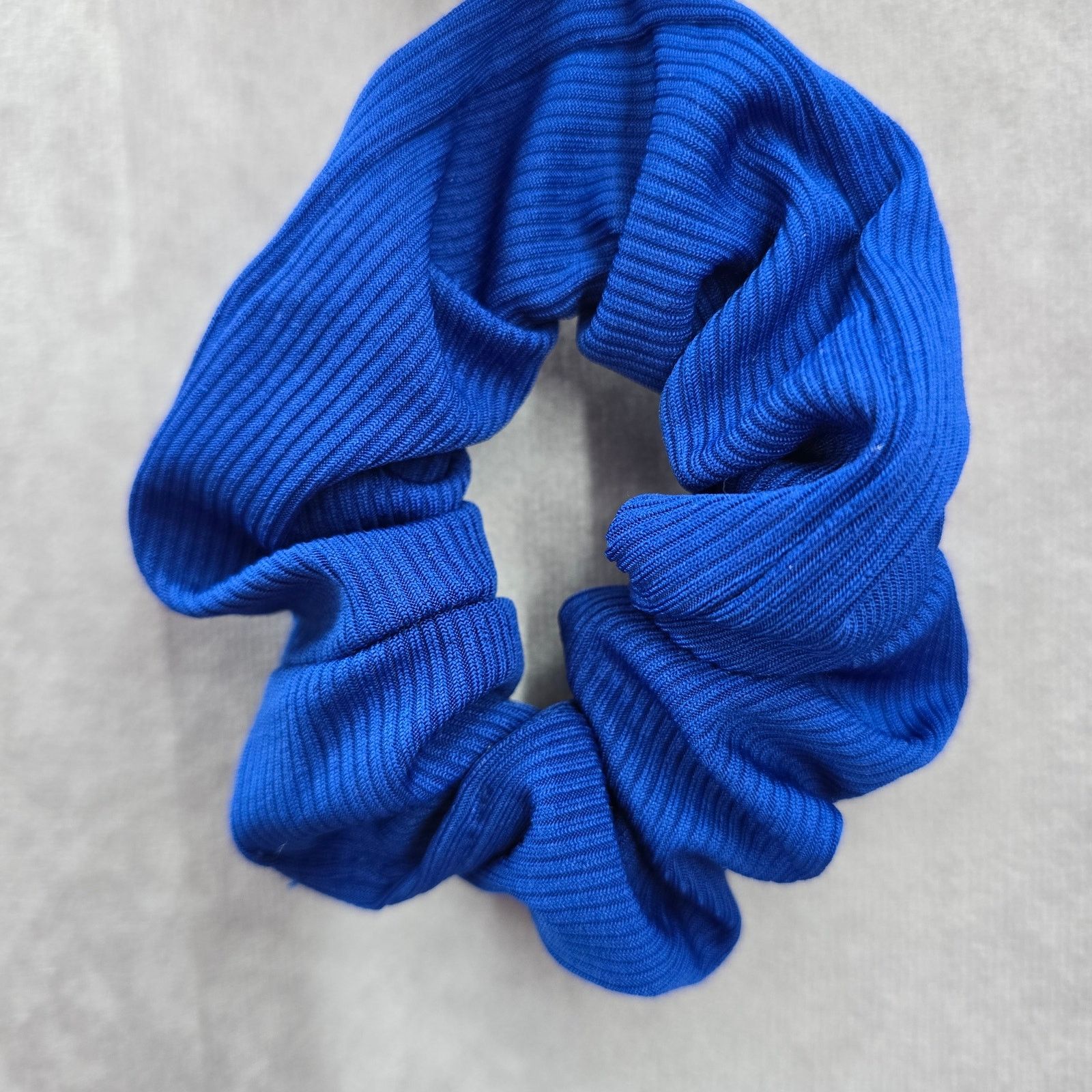 Other Blue Scrunchie Tie Hair Band Elastic Stretch Handmade SB28 Size ONE SIZE - 3 Thumbnail