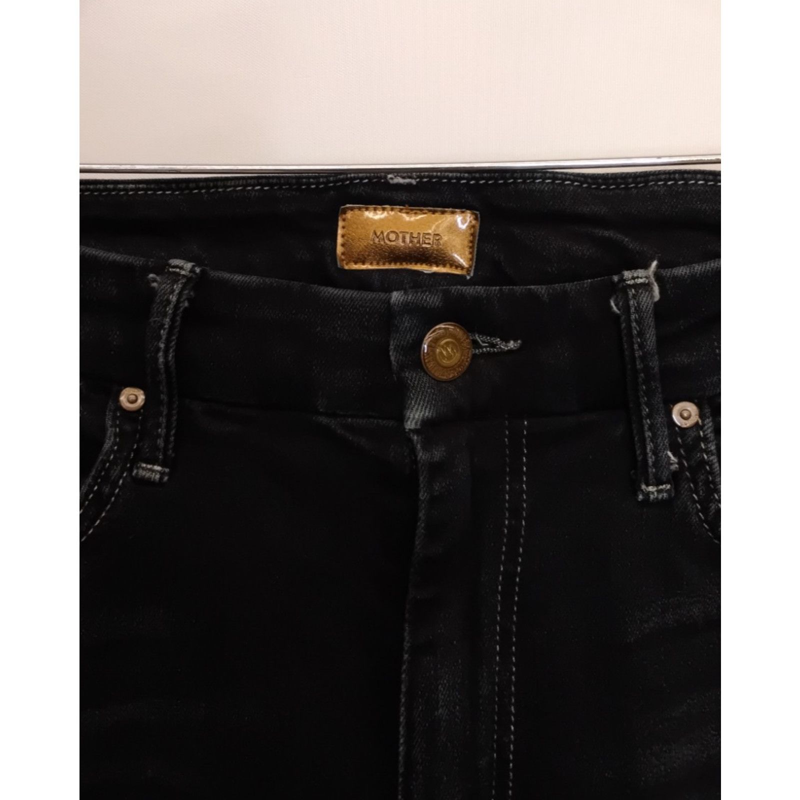 MOTHER Mother The High Waisted Looker Jeans Women's 28 Dark Wash Size 28" / US 6 / IT 42 - 4 Thumbnail