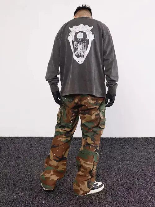 Designer × Japanese Brand × Vintage paint y2k hiphop cargo pants Size US 32 / EU 48 - 3 Thumbnail
