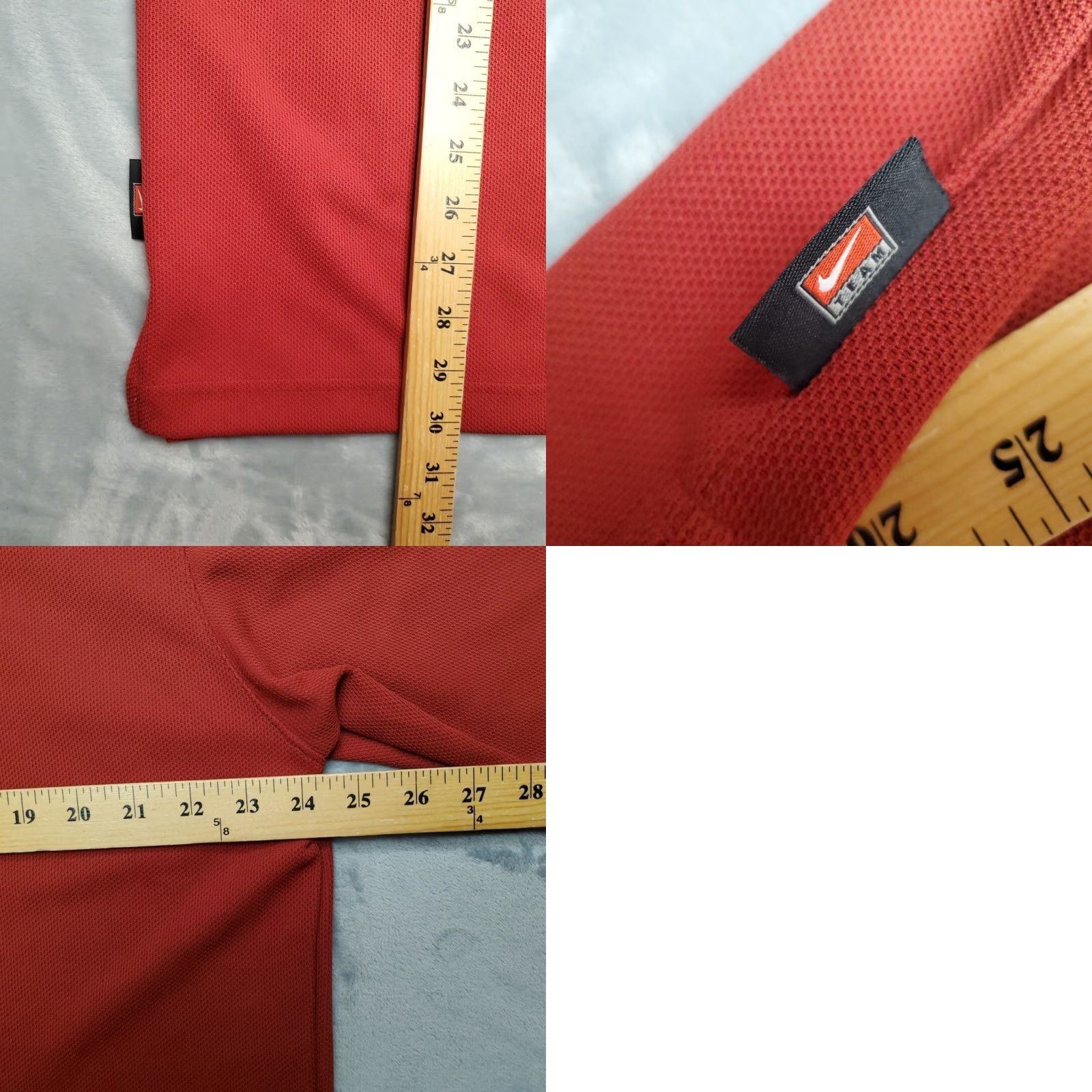 Nike VINTAGE Nike Polo Shirt Mens L Red Dri-FIT Team Short Sleeve Casual College Size US L / EU 52-54 / 3 - 8 Thumbnail