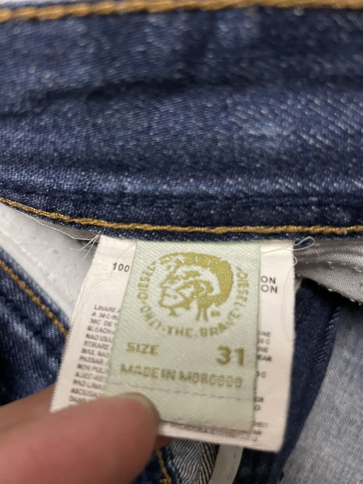 Diesel 💥Vintage Diesel DNA ( Dirtynewage ) Mudwash Jeans Italy Size 31" - 8 Thumbnail