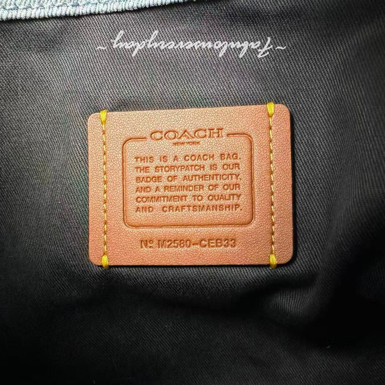 Coach COACH Mini Tour Tote xbody Loved Denim Silver/Light Indigo Size ONE SIZE - 8 Thumbnail