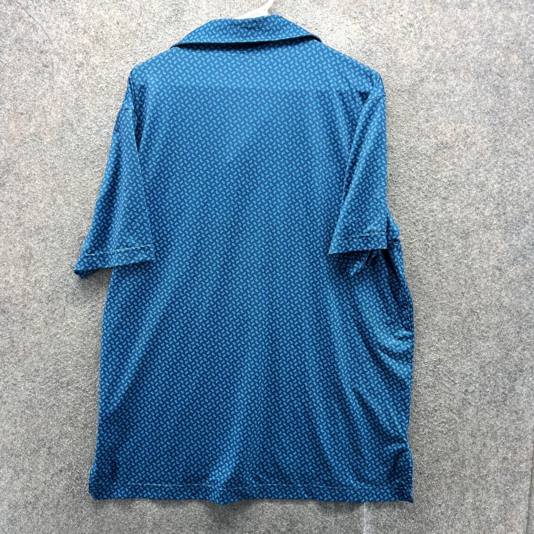 Peter Millar Peter Millar Summer Comfort Polo Shirt Mens M Blue Paisley Golf Casual Shirt Size US M / EU 48-50 / 2 - 7 Thumbnail