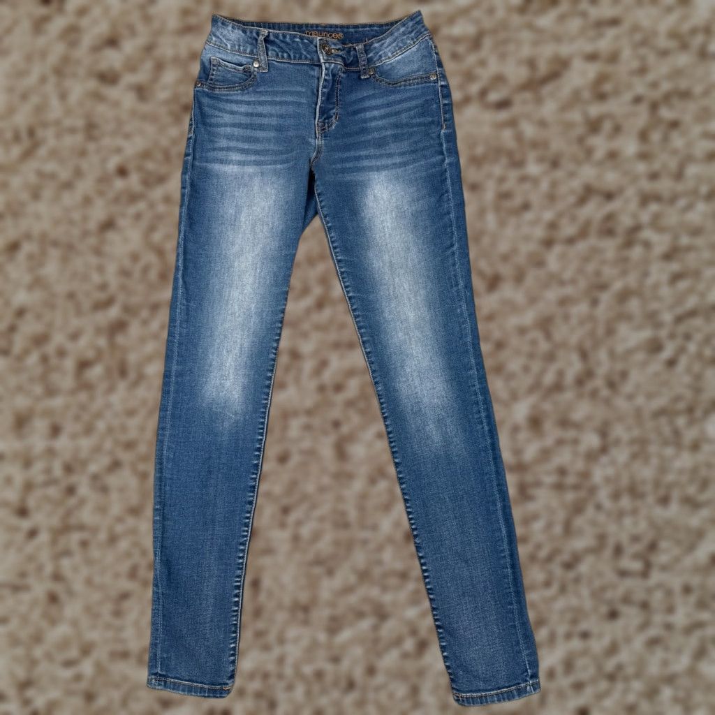 Vintage Maurices Jeans Womens Small Regular Blue Denim Skinny Cotton Blend Low 28x30 Size 28" / US 6 / IT 42 - 1 Thumbnail