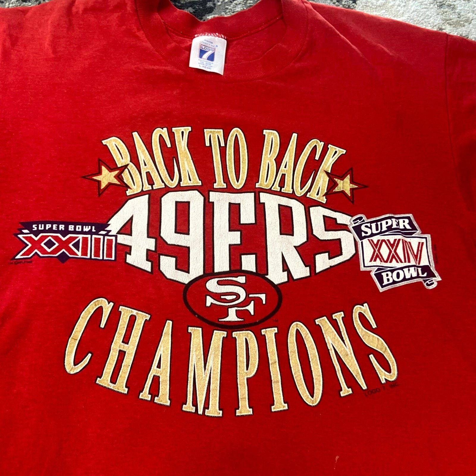 Logo 7 VTG 1986 San Francisco 49ers L Logo 7 Super Bowl Champions Size US L / EU 52-54 / 3 - 3 Thumbnail