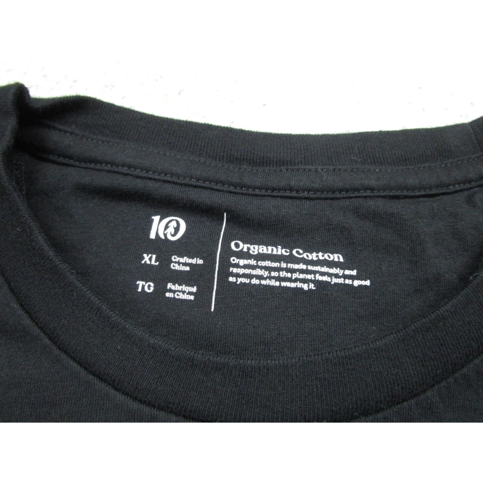 tentree Ten Tree T-Shirt Womens XL Black Organic Cotton Short Sleeve Crew Neck Size XL / US 12-14 / IT 48-50 - 6 Thumbnail
