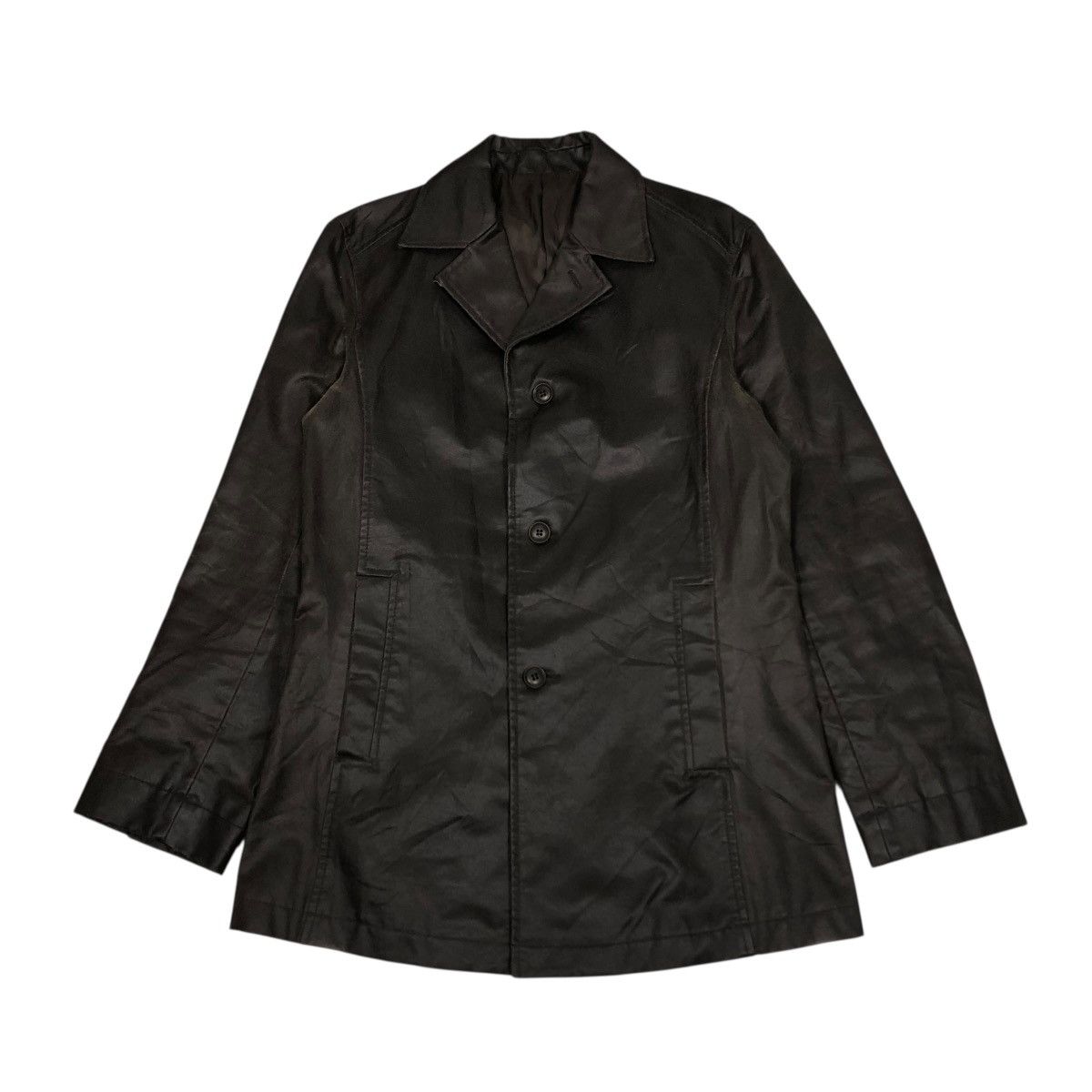 Japanese Brand 🔥VINTAGE SOFT LEATHER CHORE JACKET ASM ISSEY MIYAKE Size US S / EU 44-46 / 1 - 1 Thumbnail