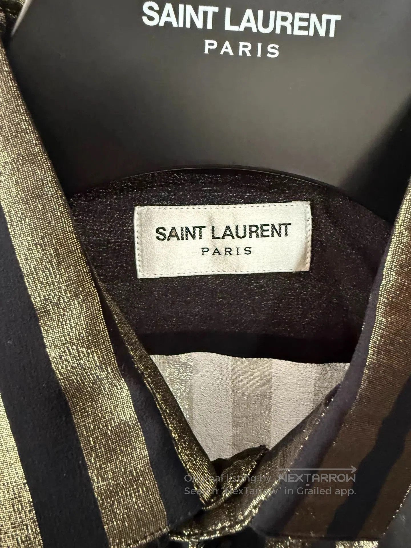 Saint Laurent Paris Multi Striped Short Sleeve Button-Up Shirt. Size US L / EU 52-54 / 3 - 5 Thumbnail