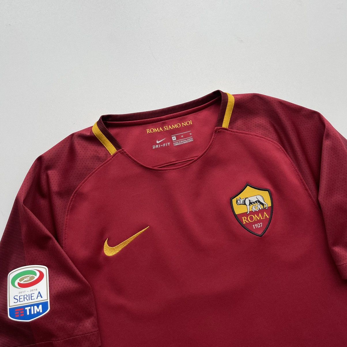 Nike Nike AS Roma 2017/2018 Home Jersey #6 STROOTMAN Serie A Rare Size US M / EU 48-50 / 2 - 3 Thumbnail