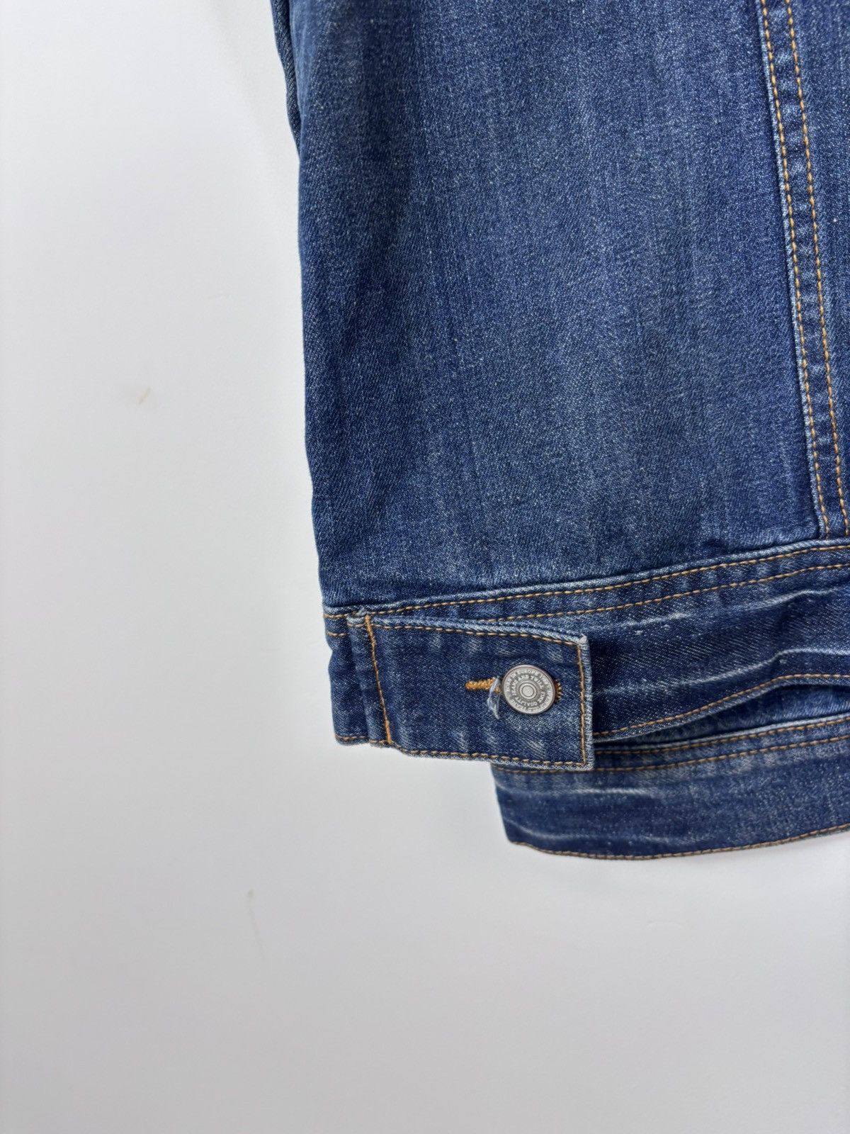 Harley Davidson Vintage Harley Davidson Big Embroidered Logo Denim Jacket Size US XXL / EU 58 / 5 - 22 Thumbnail