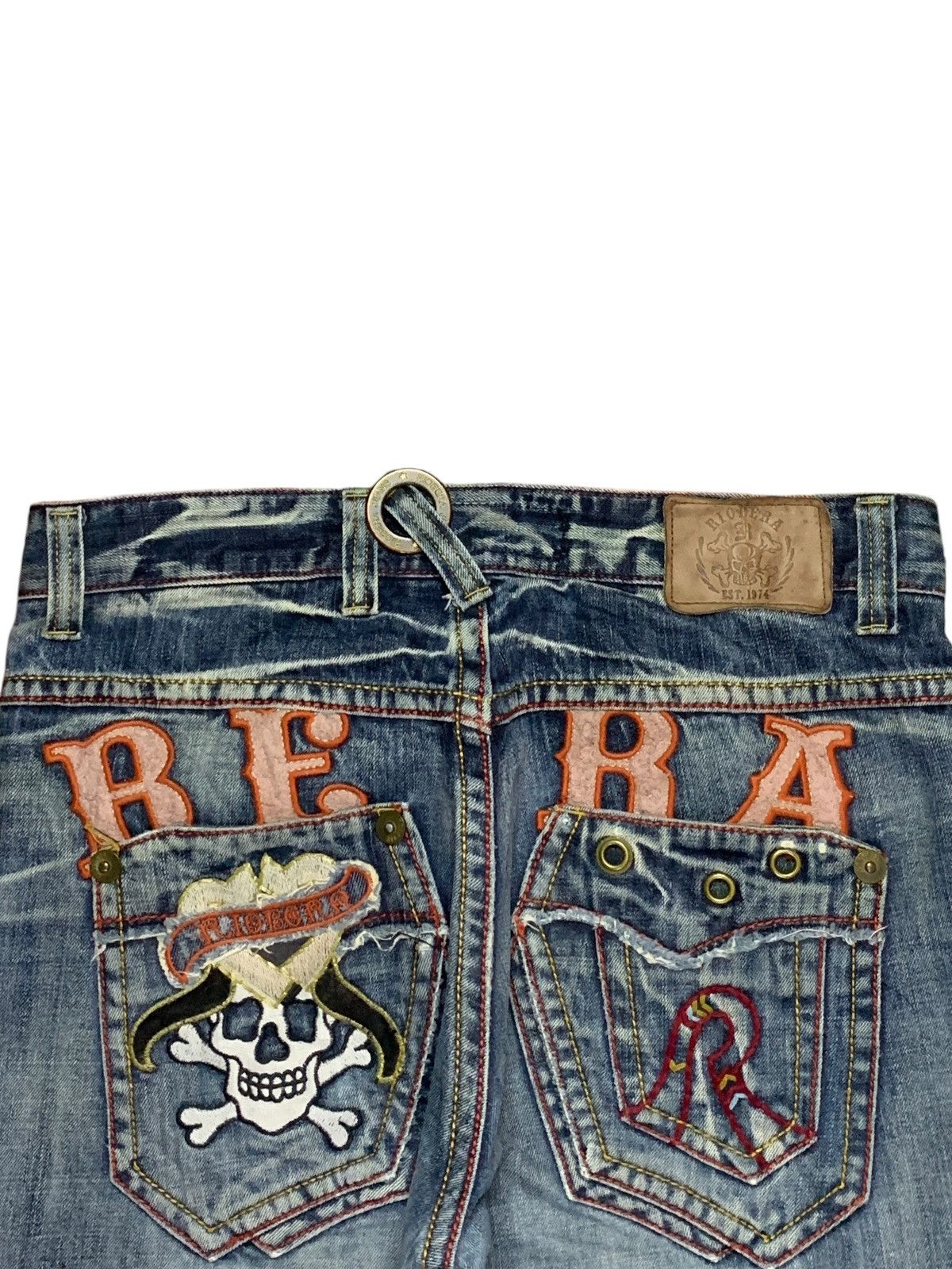 JNCO × Japanese Brand Vintage Japanese Brand Bleached Distressed Baggy Jeans Size 33" - 8 Thumbnail