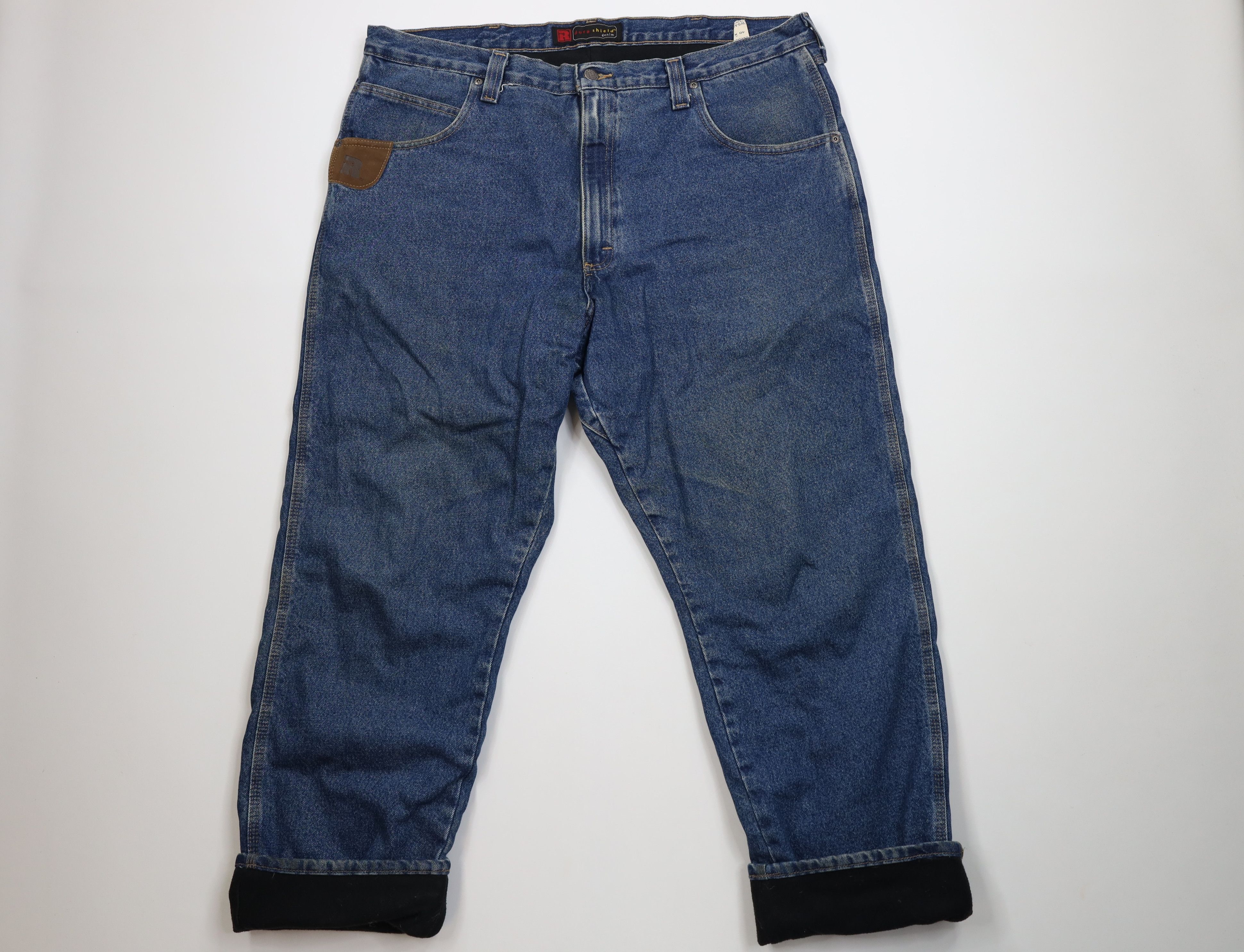 Wrangler Vintage Y2K Wrangler Fleece Lined Bootcut Denim Jeans Blue Size US 40 / EU 56 - 1 Thumbnail