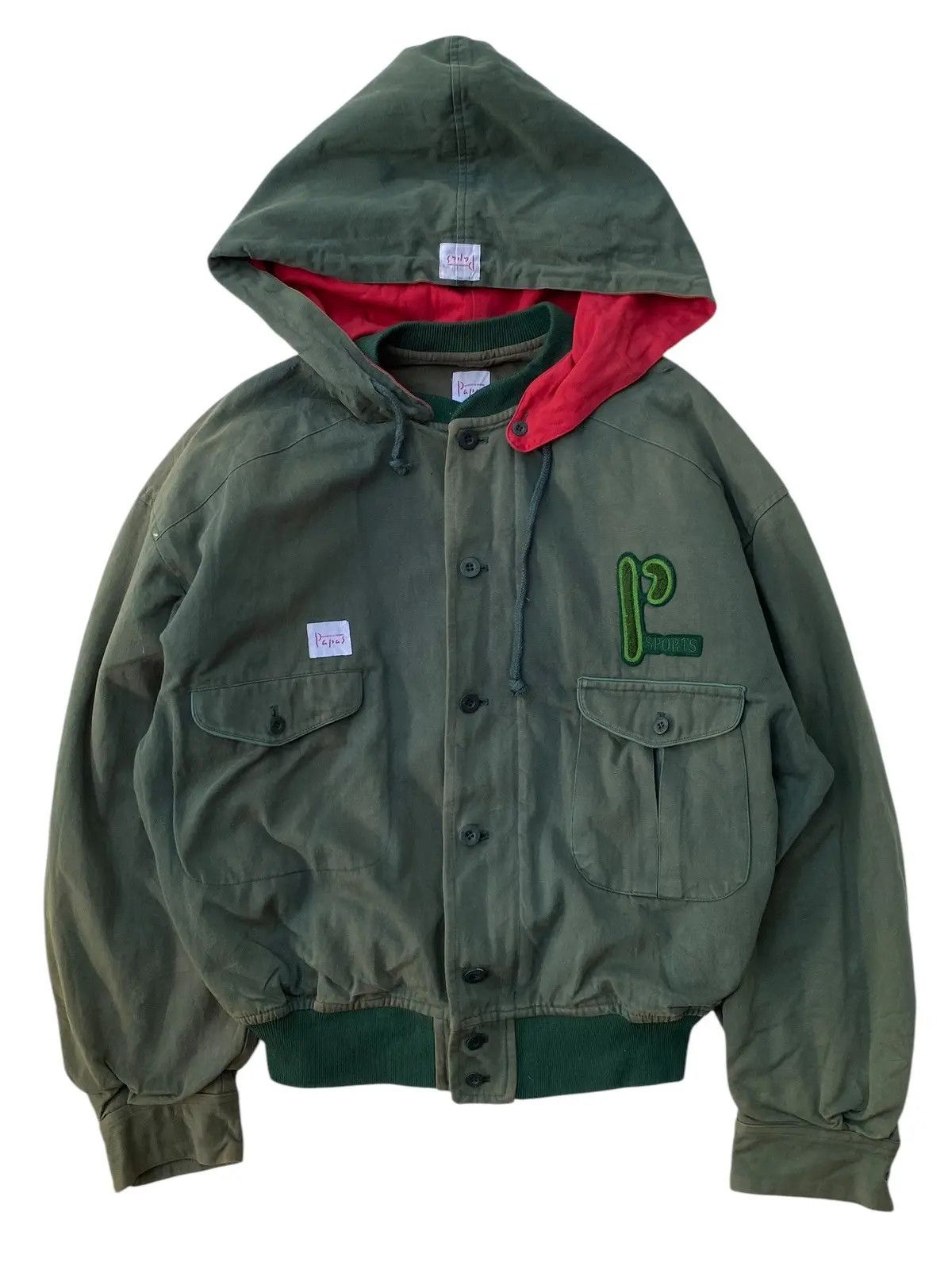 Vintage PAPAS Vtg Sport Jacket Bigo ( Sun Faded ) Size US L / EU 52-54 / 3 - 2 Thumbnail