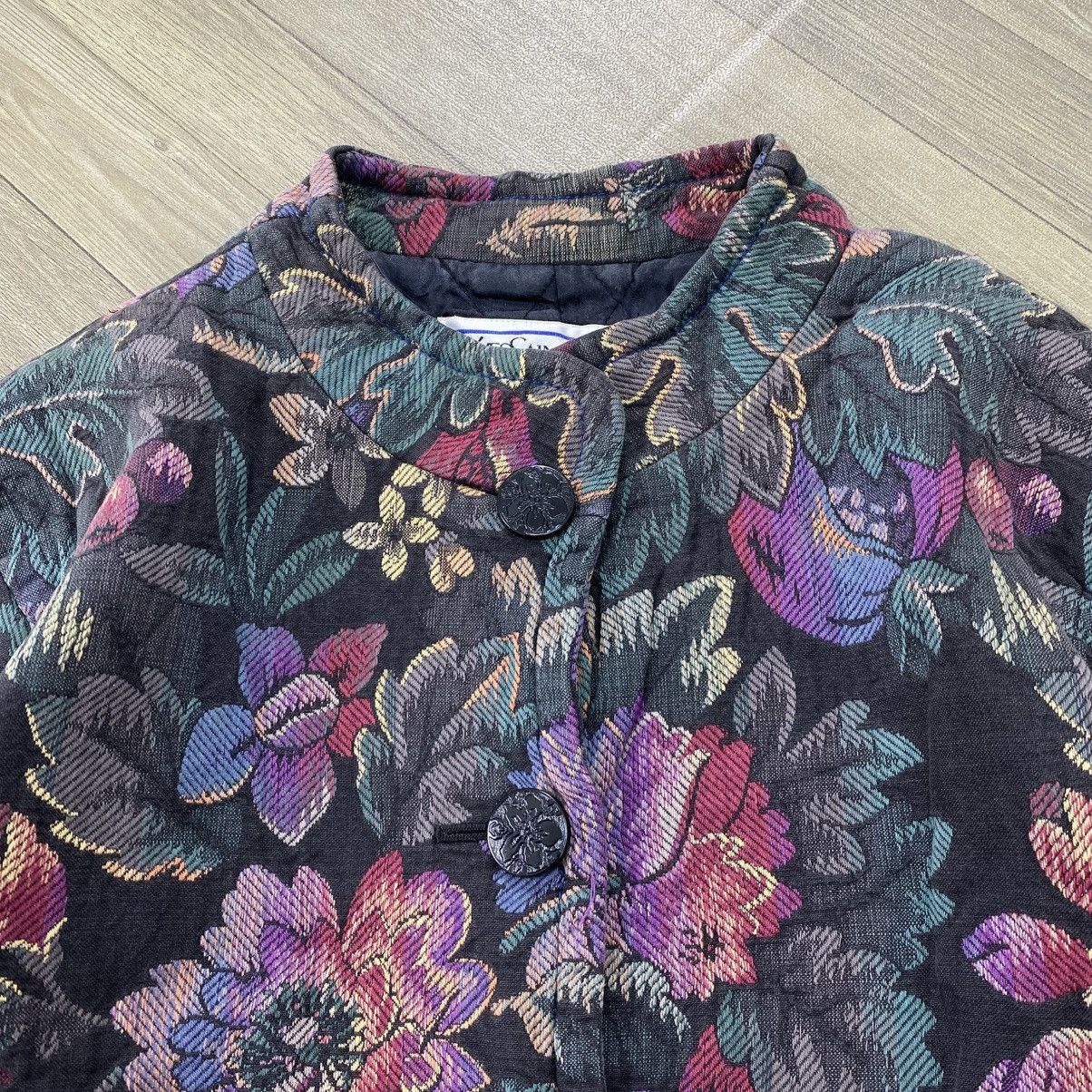 Yves Saint Laurent 1980s Vintage Yves Saint Lauren Florals YSL Boutique Blazers Size M / US 6-8 / IT 42-44 - 4 Thumbnail