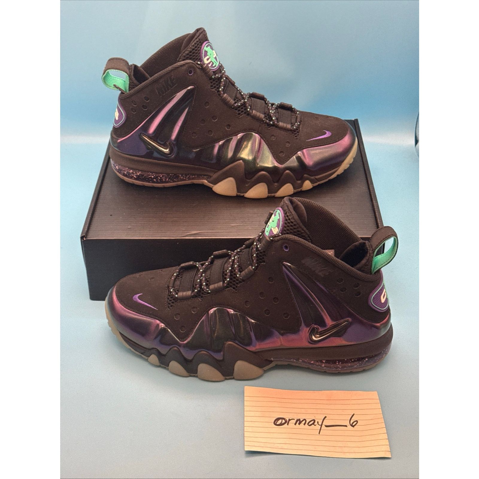 Nike Nike Barkley Posite Max 2013 Eggplant m8.5 w10 Size US 8 / EU 41 - 3 Thumbnail