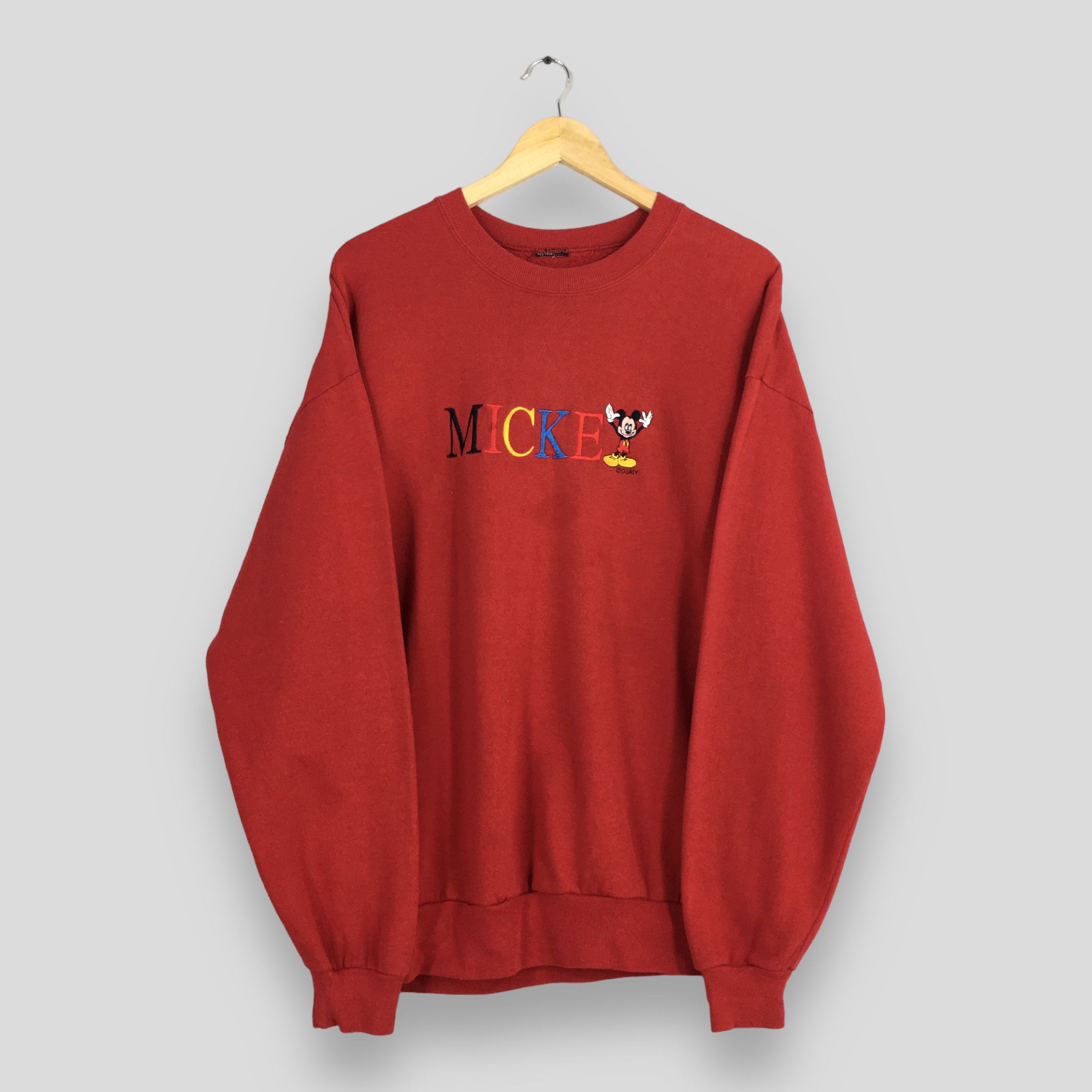 Disney × Vintage Vintage 90s Disney Mickey Mouse Sweatshirts Large Size US XL / EU 56 / 4 - 1 Thumbnail