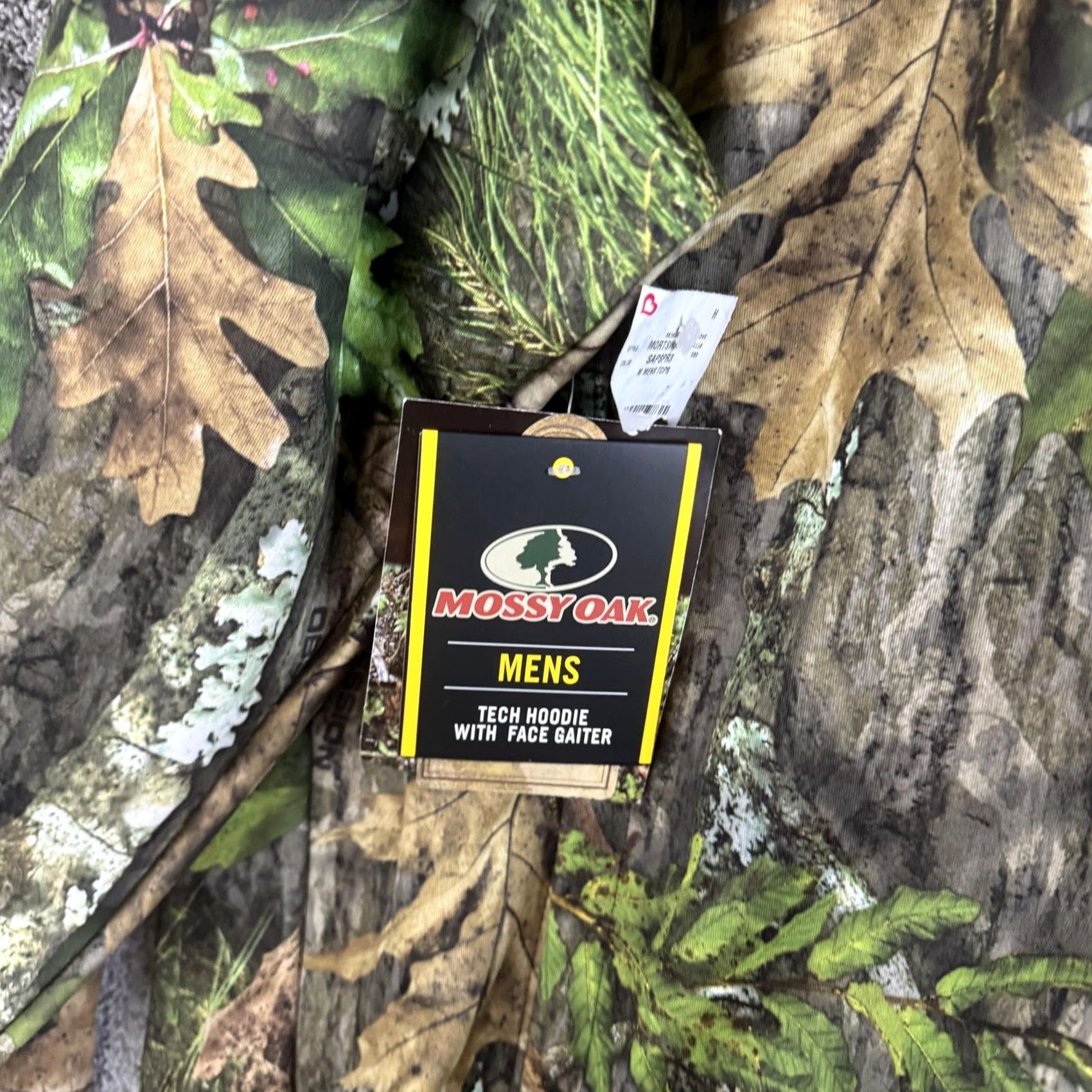 Vintage Mossy Oak Hoodie Mens 3XL Green Camo Tech Pullover Face Gaiter Fleece Hunting Size US XXL / EU 58 / 5 - 3 Thumbnail