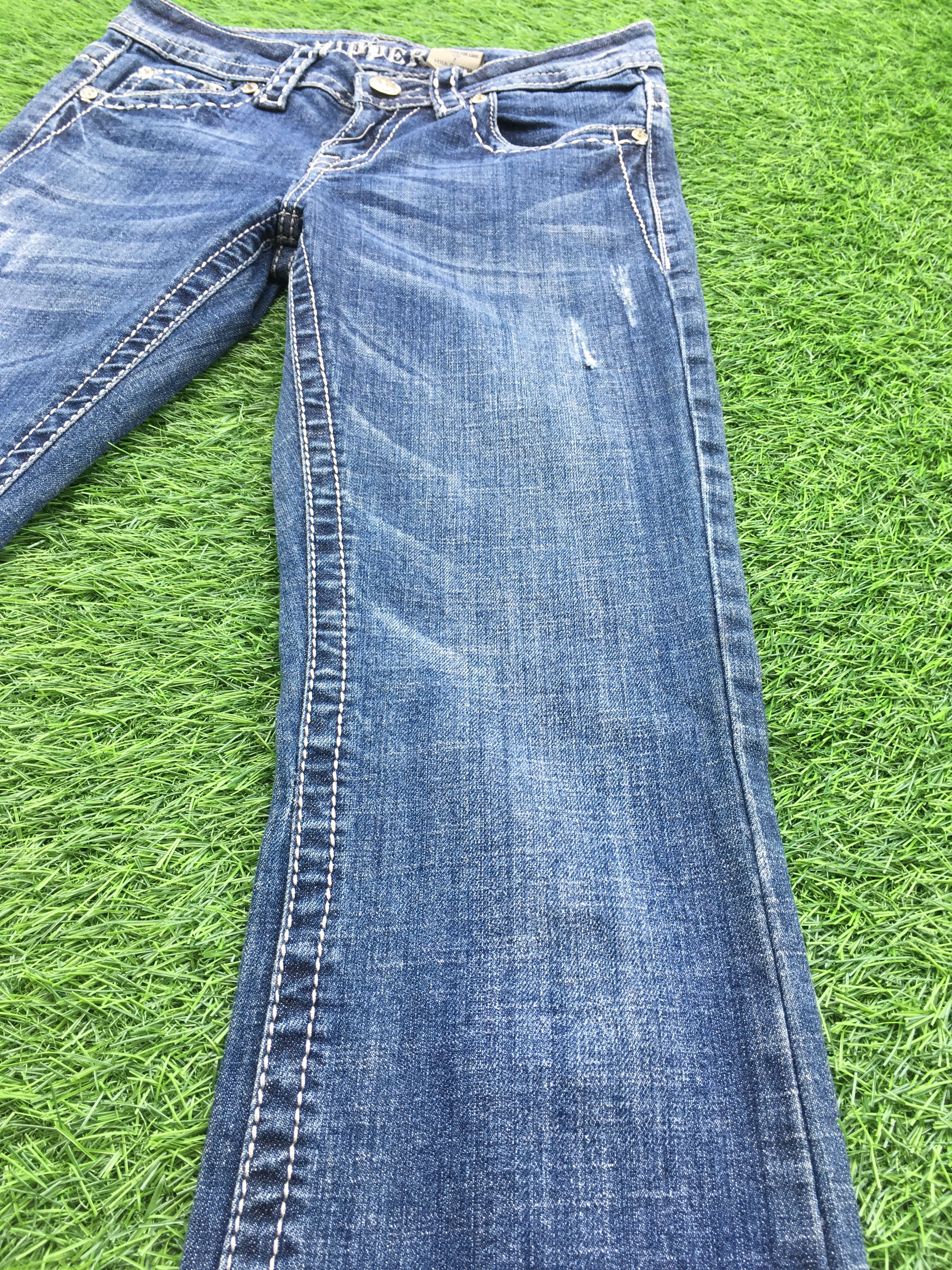 Designer × Jean Cross Embellished Bootcut Jeans D-985 Size 26" / US 2 / IT 38 - 7 Thumbnail