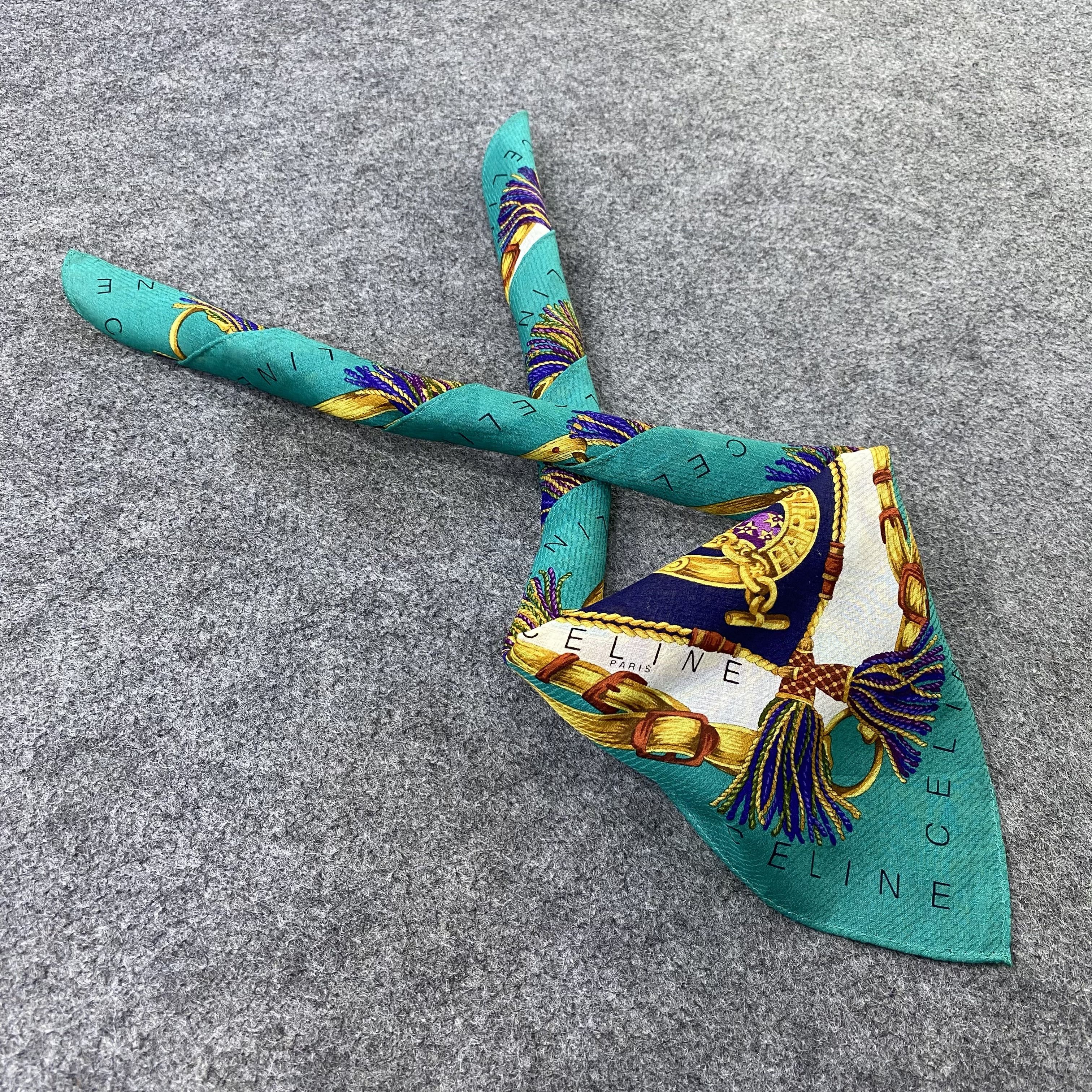 Celine Celine Handkerchief Neckerchief Bandana-B1732 Size ONE SIZE - 1 Thumbnail