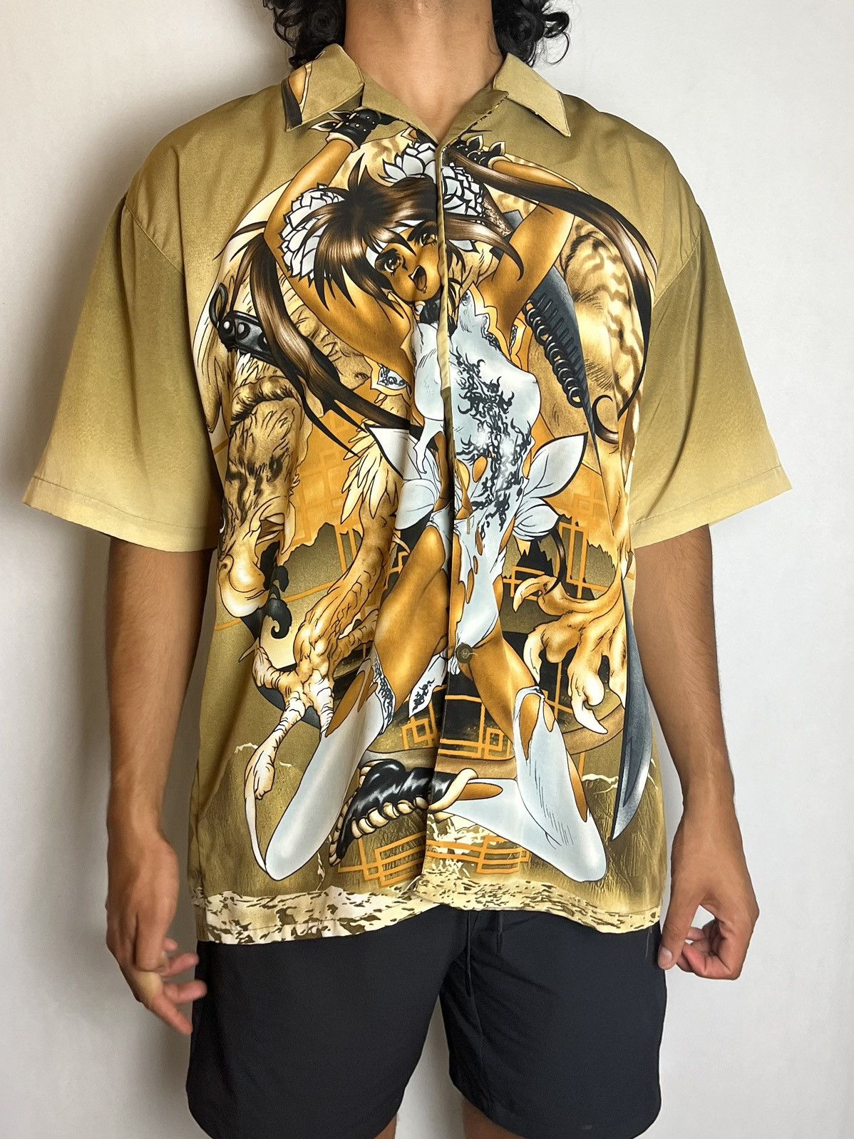 Other Anime graphic short sleeve button up Size US XL / EU 56 / 4 - 1 Thumbnail