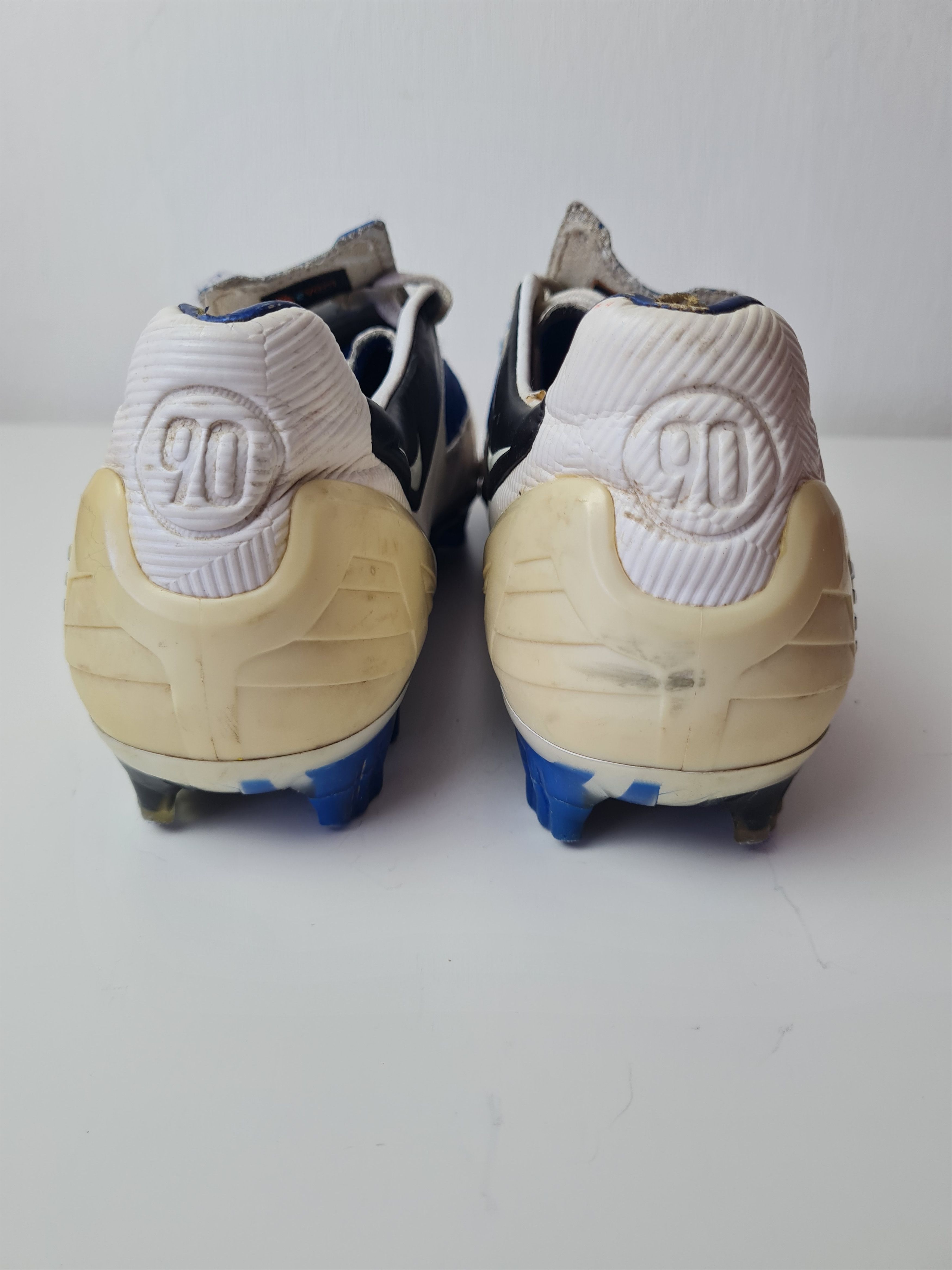 Nike Cleats Nike Total 90 Shoot II FG White/Blue Y3 318793-104 Size US 10.5 / EU 43-44 - 25 Thumbnail