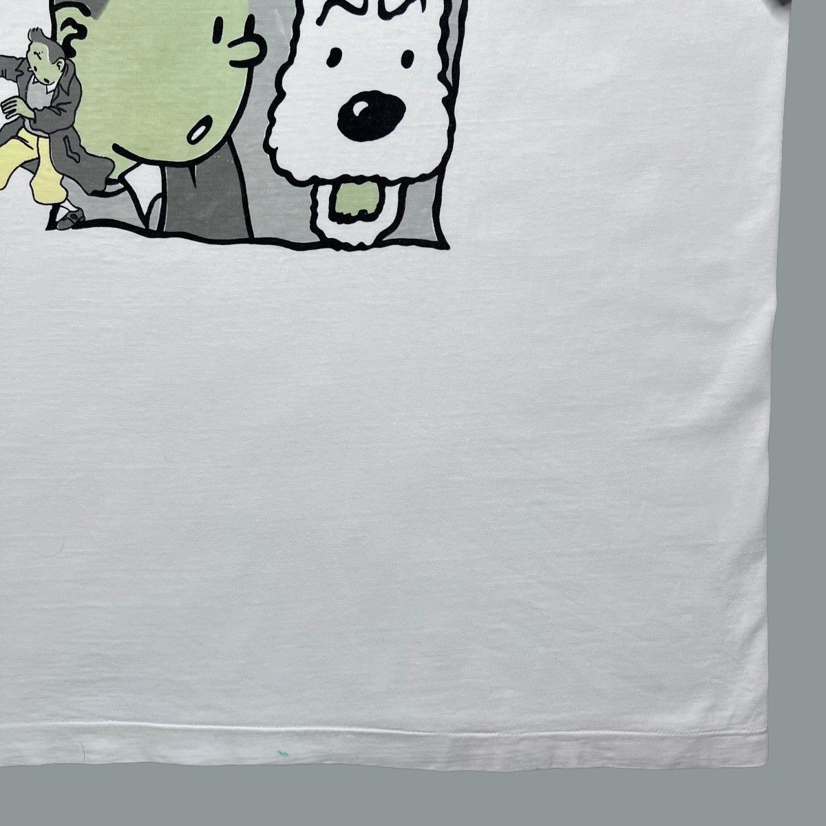 Vintage Vintage 1990s The Adventures Of Tin Tin & Friends Comic Tee Size US XL / EU 56 / 4 - 13 Thumbnail