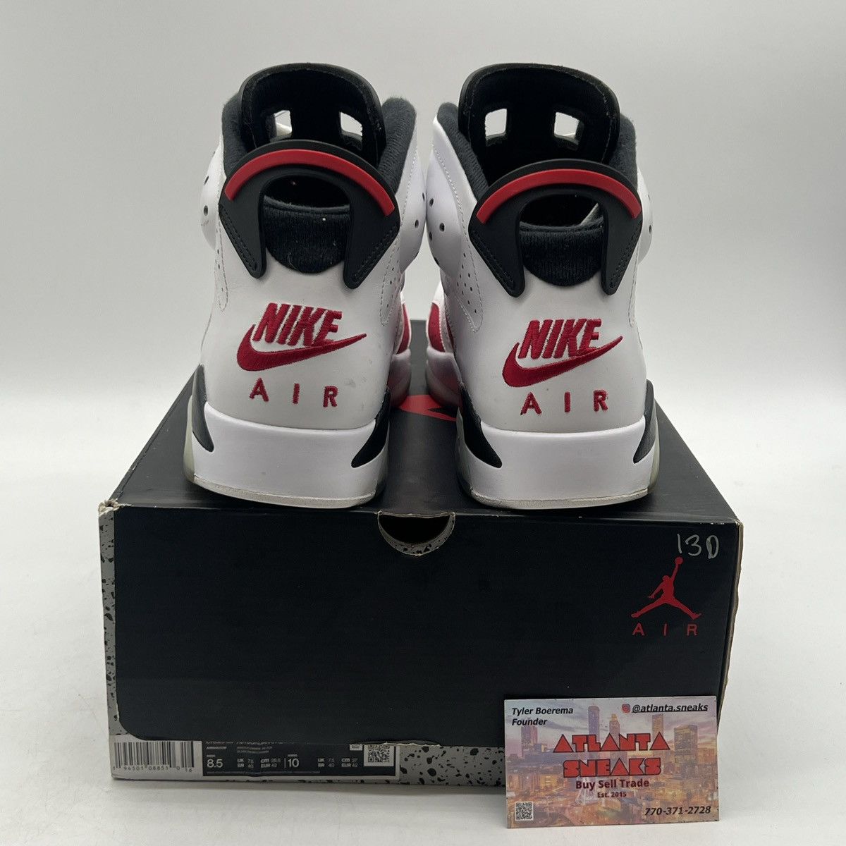 Jordan Brand Air Jordan 6 Carmine Size US 8.5 / EU 41-42 - 3 Thumbnail
