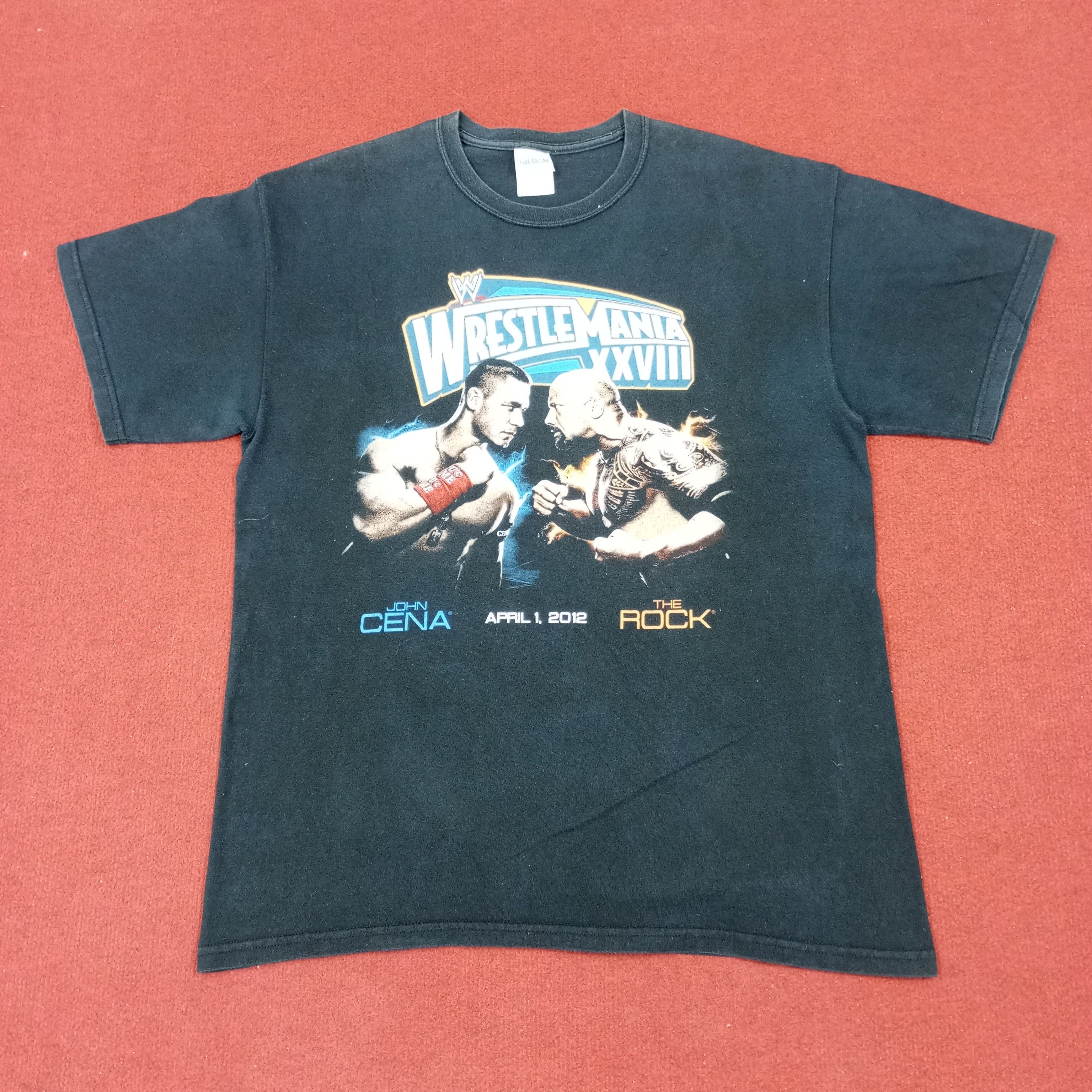 Vintage × WWE WWE Wrestle Mania John Cena X The Rock Tshirt Size US L / EU 52-54 / 3 - 1 Thumbnail
