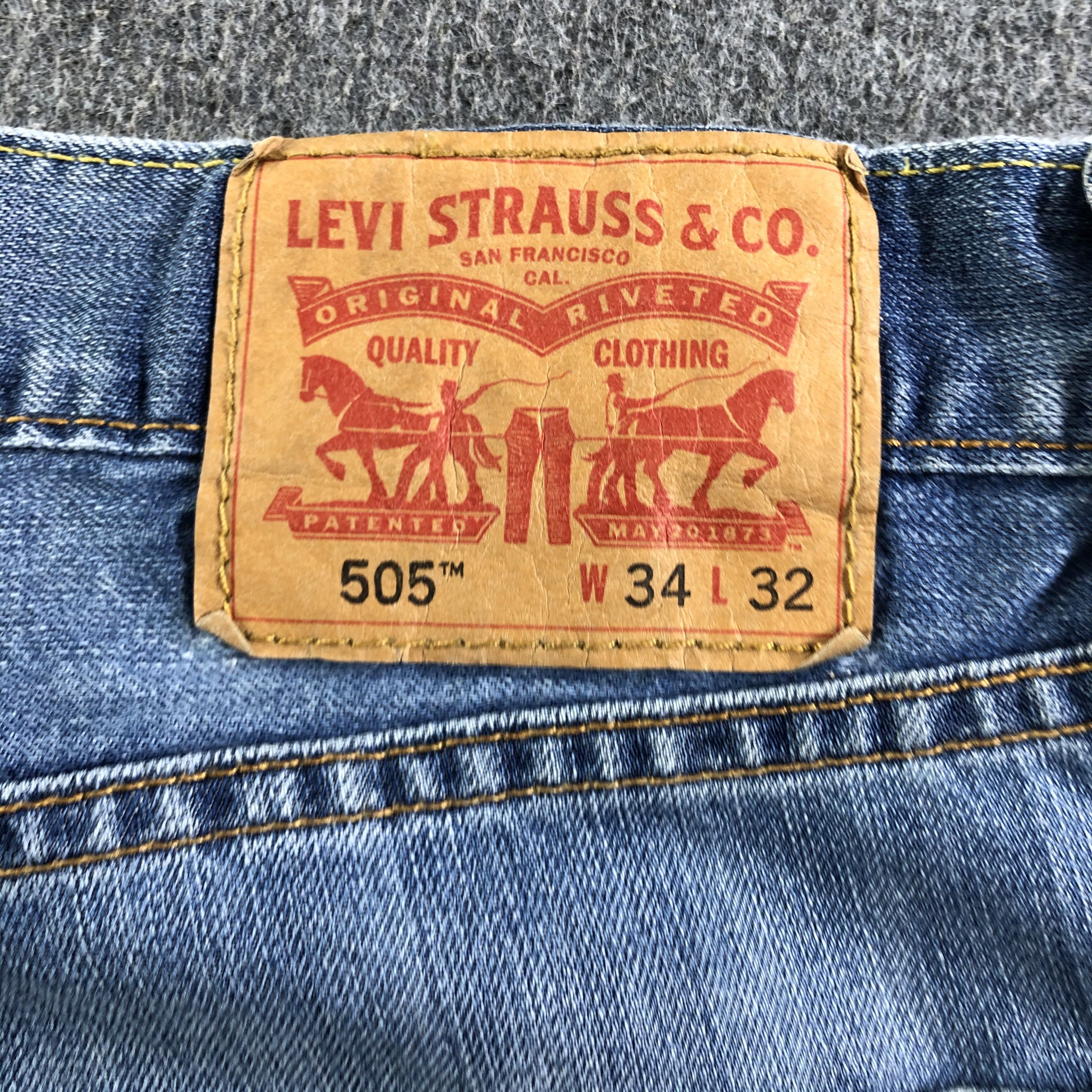 Levi's Vintage Blue Wash Levis 505 Jeans-J3459 Size US 36 / EU 52 - 5 Thumbnail