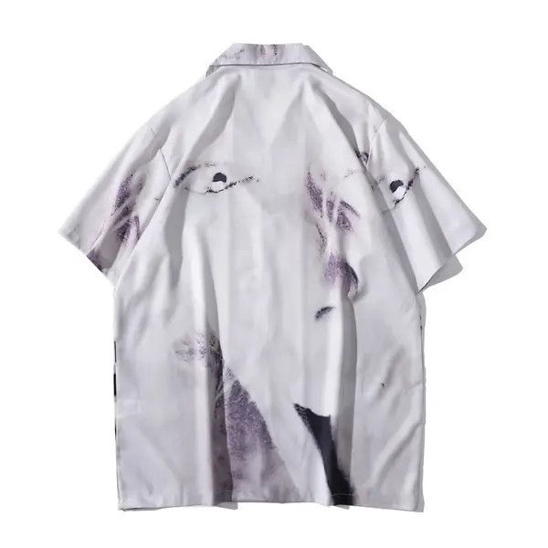 VIBE Vintage Outdoor Summer Hawaiian Blouse Shirt Dark Icon Size US M / EU 48-50 / 2 - 2 Thumbnail