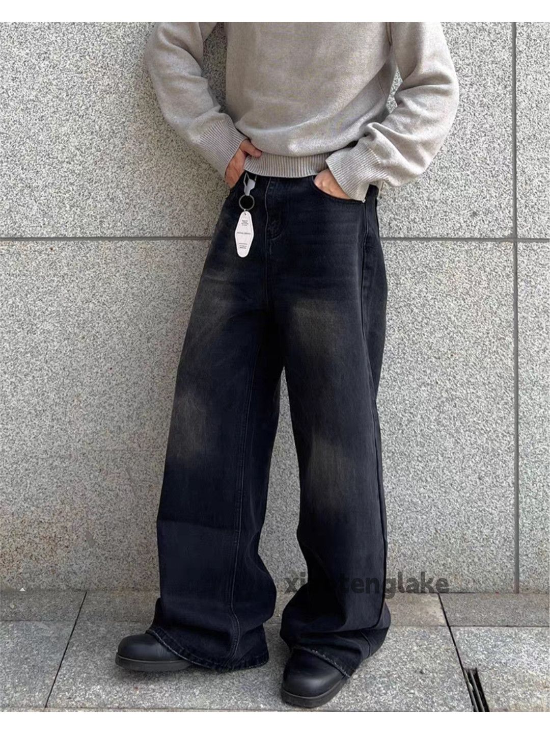 Jean ltx vintage loose baggy wide Leg flared cleanfit jeans Size US 32 / EU 48 - 1 Thumbnail
