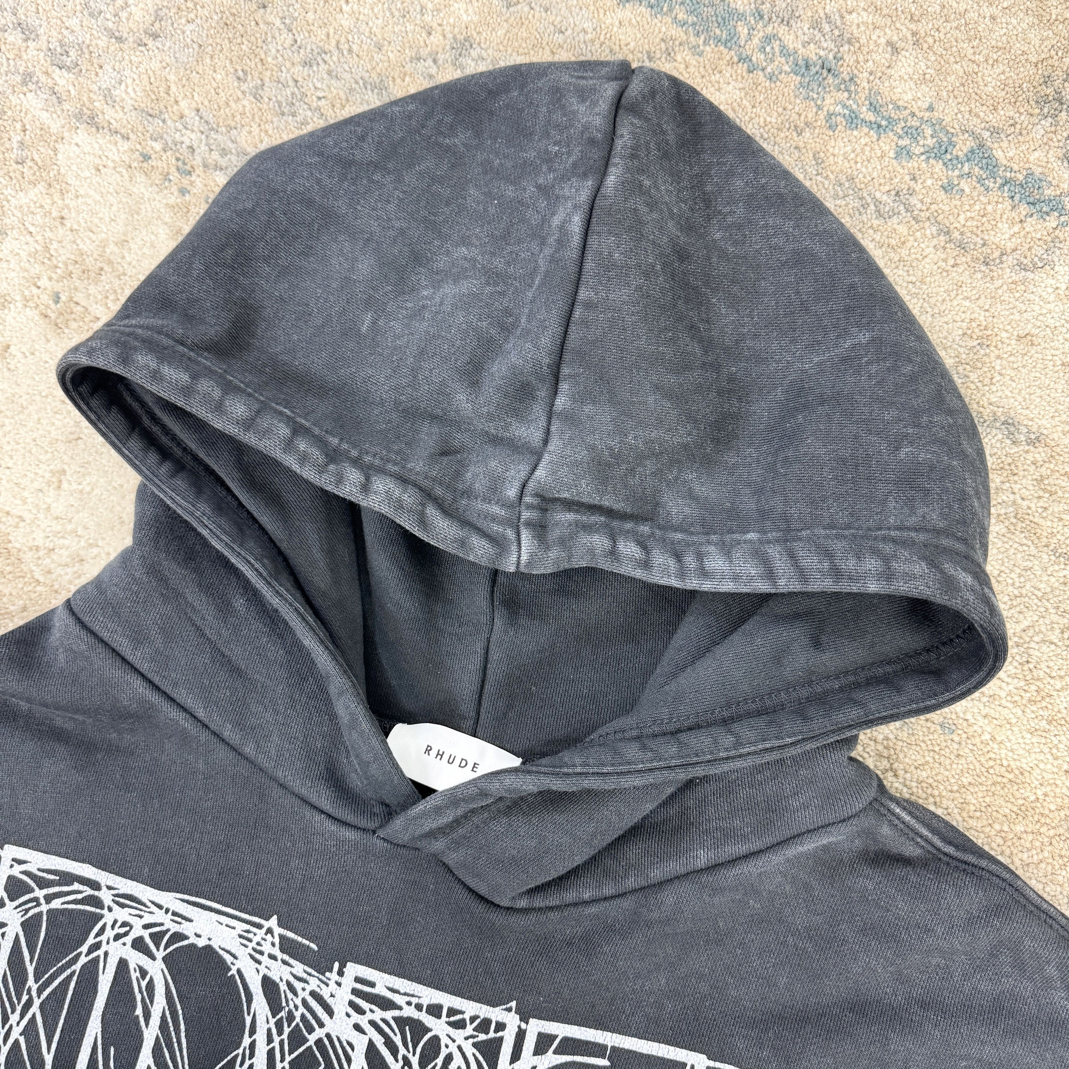 Rhude Rhude Scribble Hoodie In Black RRP £530 Size US M / EU 48-50 / 2 - 4 Thumbnail