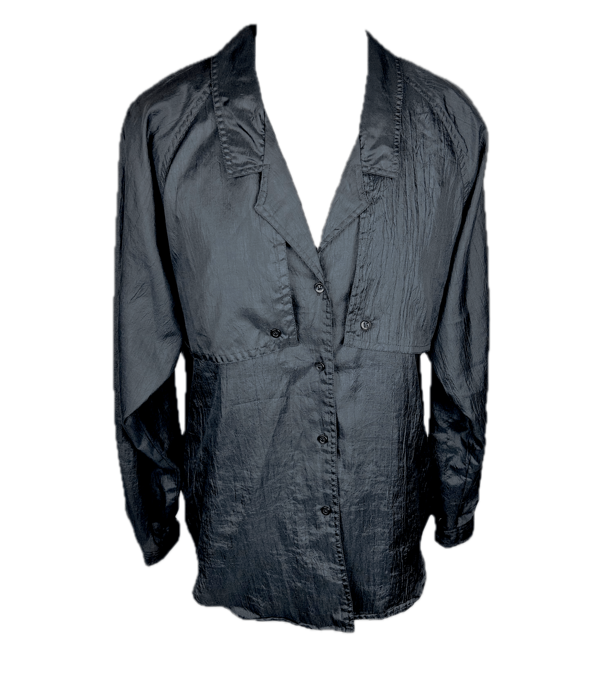 Diane von Furstenberg 1970's Diane von Fürstenberg Button Down Blouse Size XL / US 12-14 / IT 48-50 - 2 Thumbnail