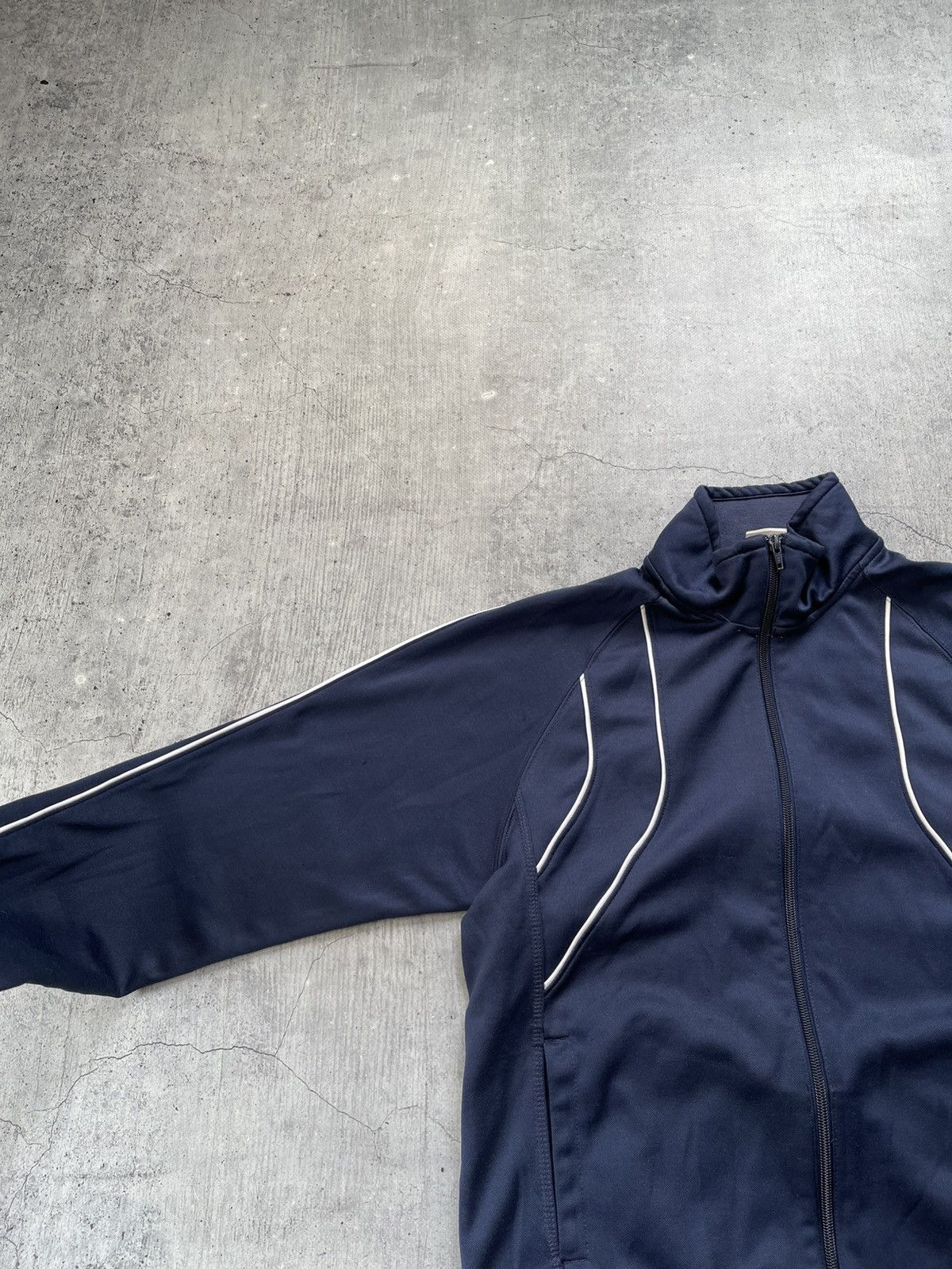 Nike × Vintage Nike Zip Streetwear Vintage Lodo Blue Size US S / EU 44-46 / 1 - 8 Thumbnail