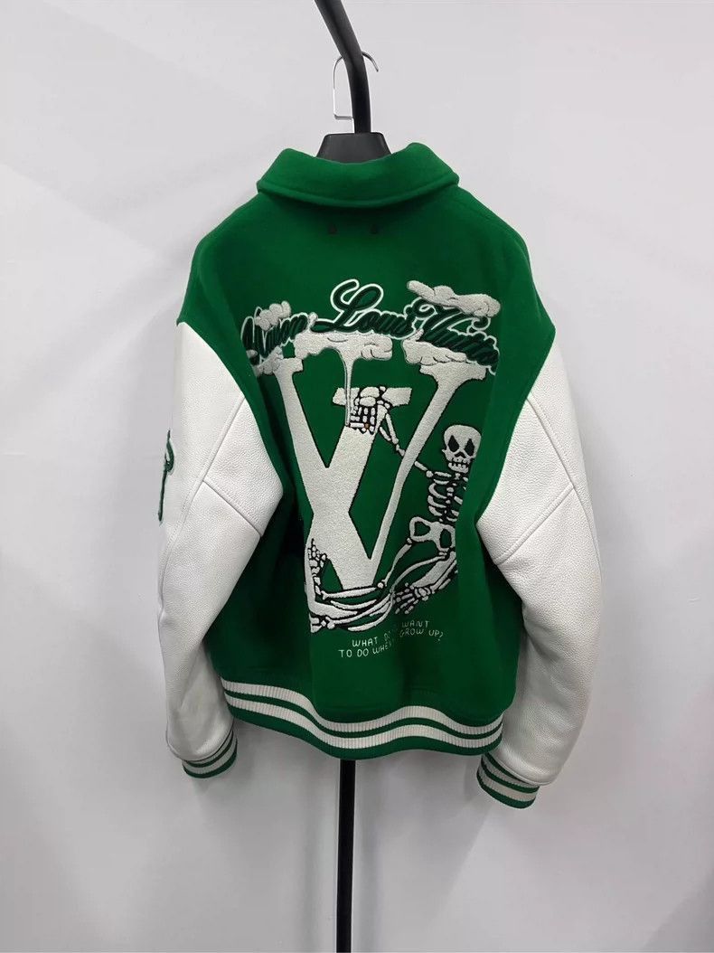 Louis Vuitton Louis Vuitton Green Varsity Jacket-2506 Size US L / EU 52-54 / 3 - 2 Thumbnail